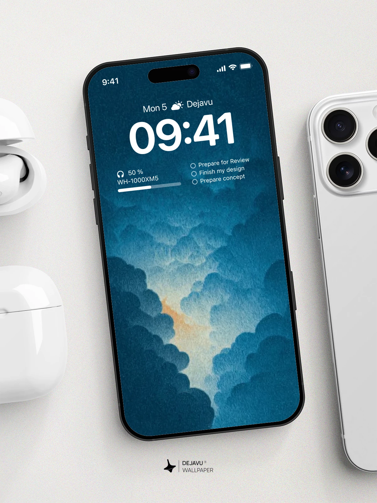Blue Sky Cloud Wallpaper 4K for iPhone Lock Screen