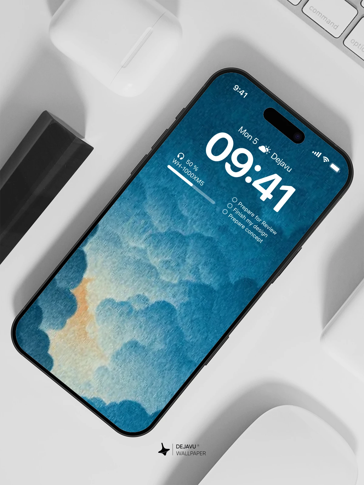 Blue Sky Cloud Wallpaper 4K for iPhone Lock Screen