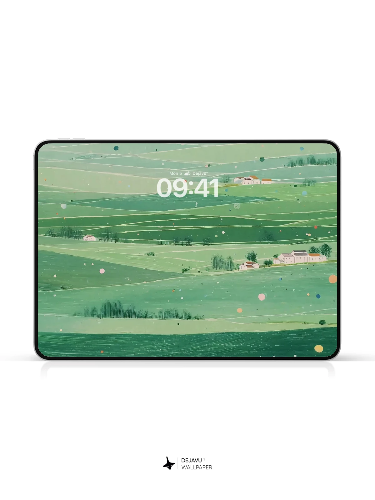 Green Field Landscape Wallpaper 4K for iPhone Lock Screen