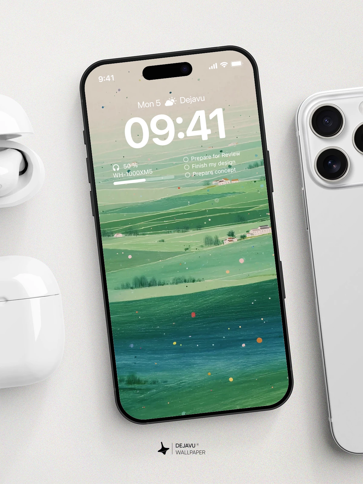 Green Field Landscape Wallpaper 4K for iPhone Lock Screen