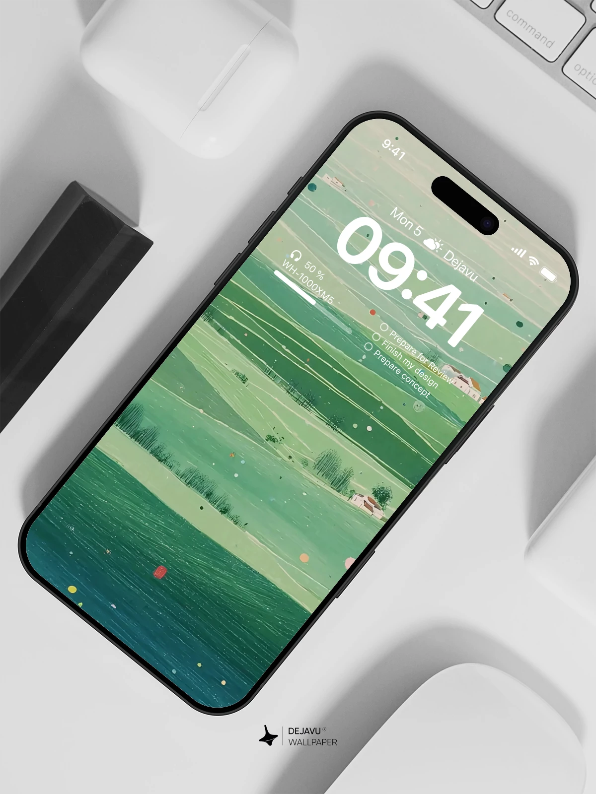 Green Field Landscape Wallpaper 4K for iPhone Lock Screen