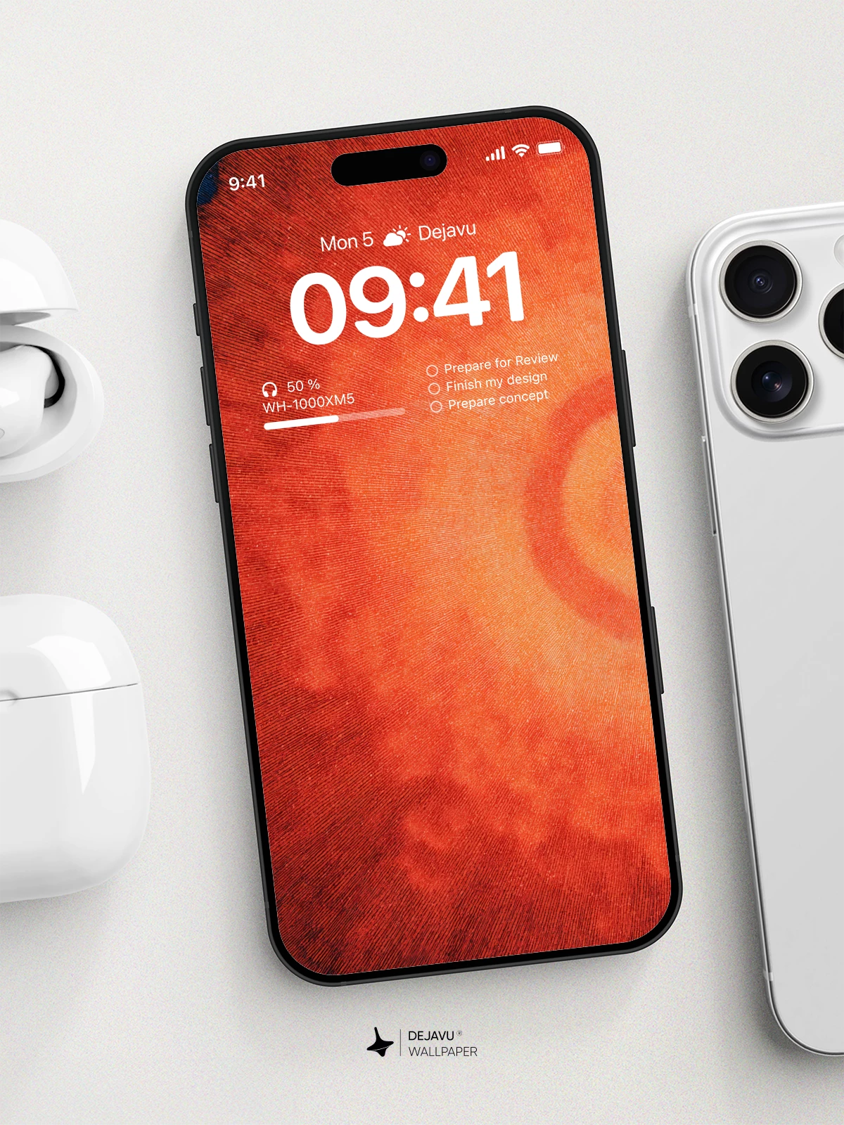 Abstract Red Sunburst Wallpaper 4K for iPhone Lock Screen
