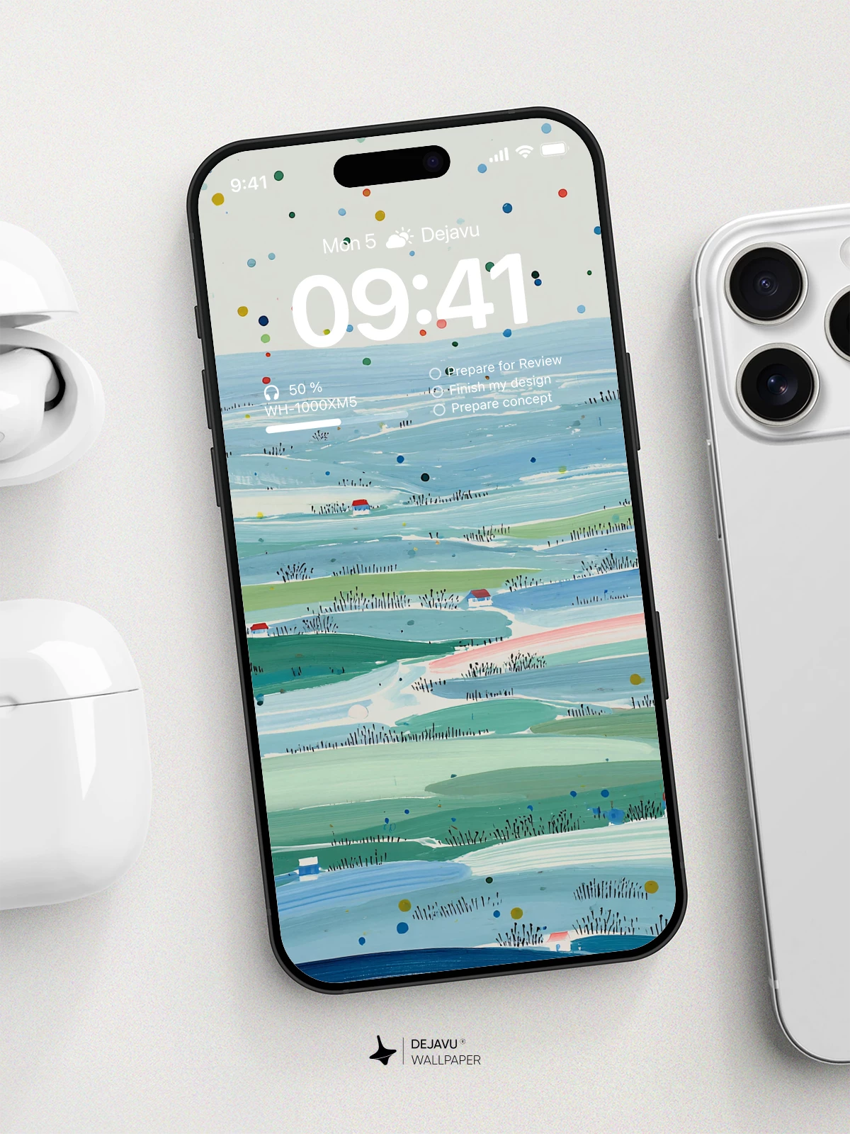 Abstract Landscape Wallpaper 4K for iPhone Lock Screen