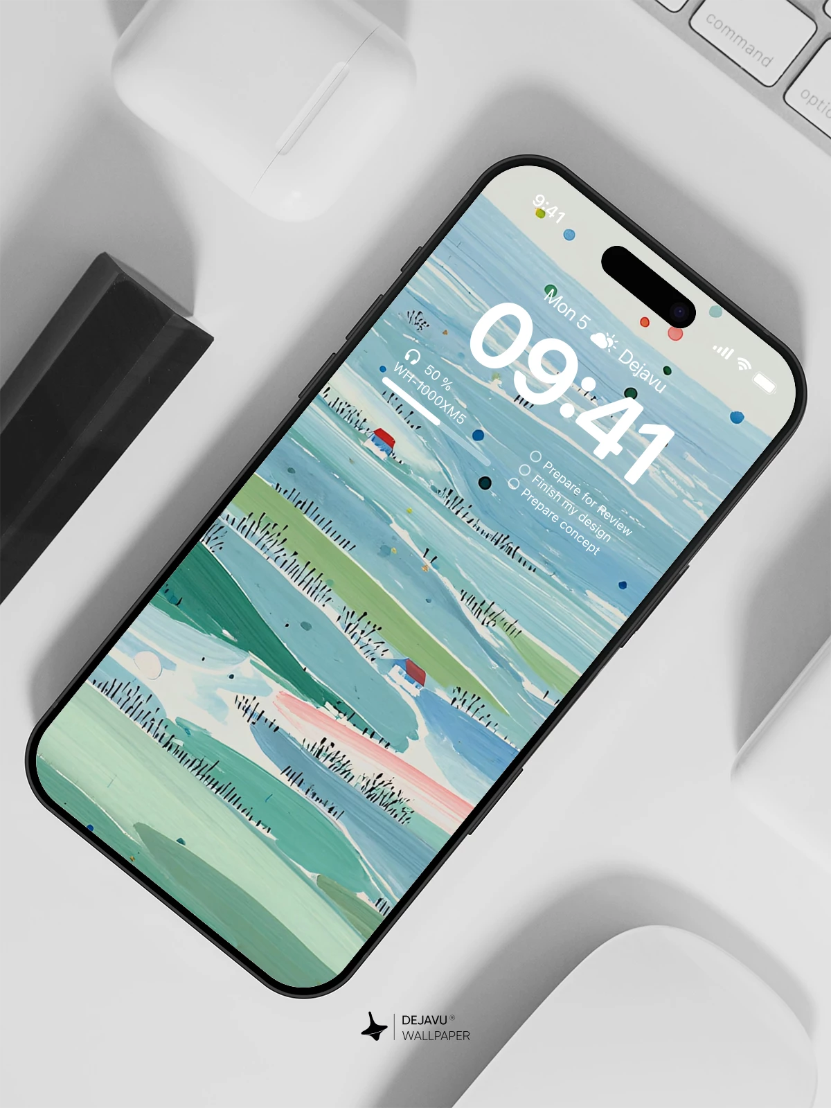 Abstract Landscape Wallpaper 4K for iPhone Lock Screen