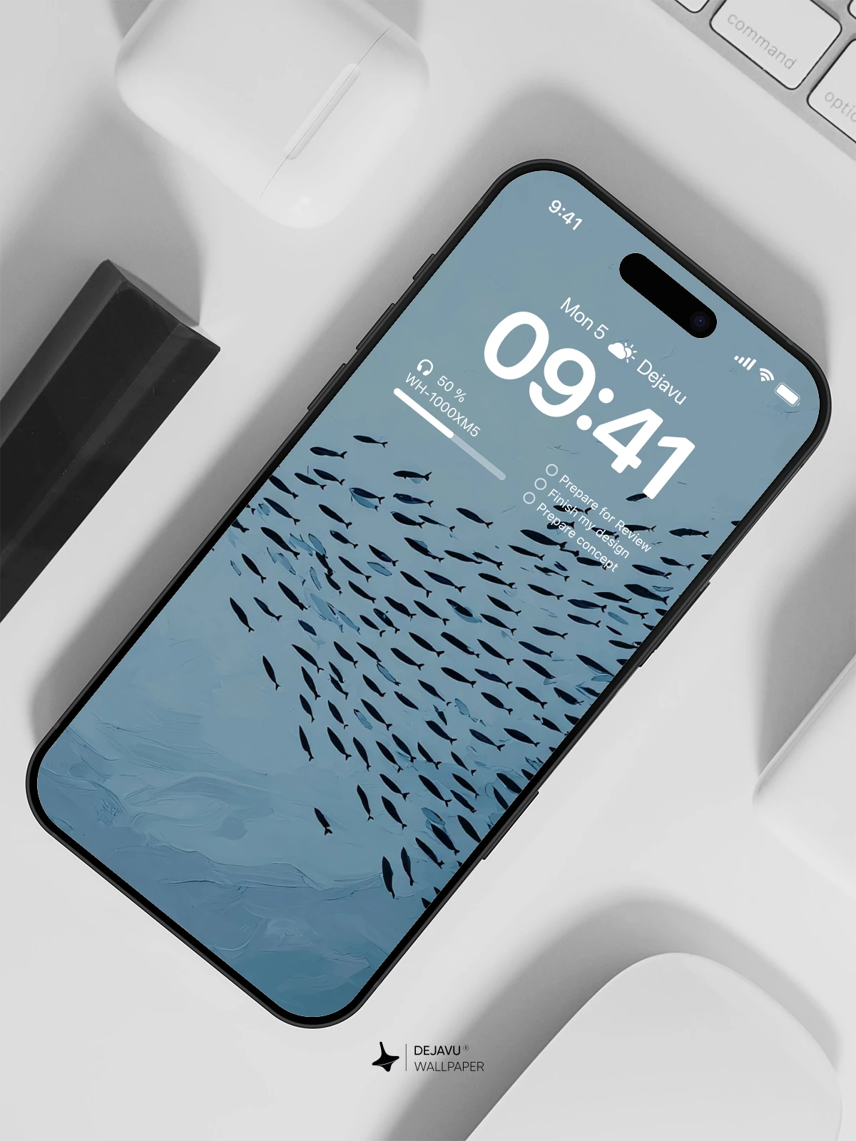 Fish School Wallpaper 4K for Mobile Background