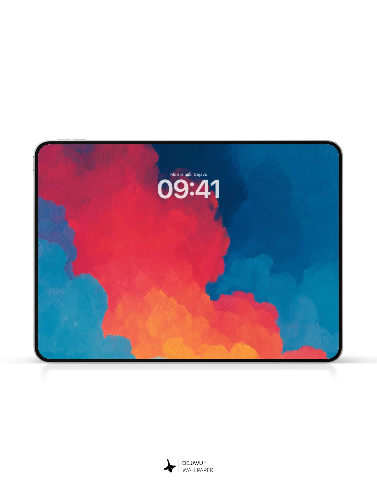 Red and Blue Gradient Wallpaper 4K for iPhone Lock Screen