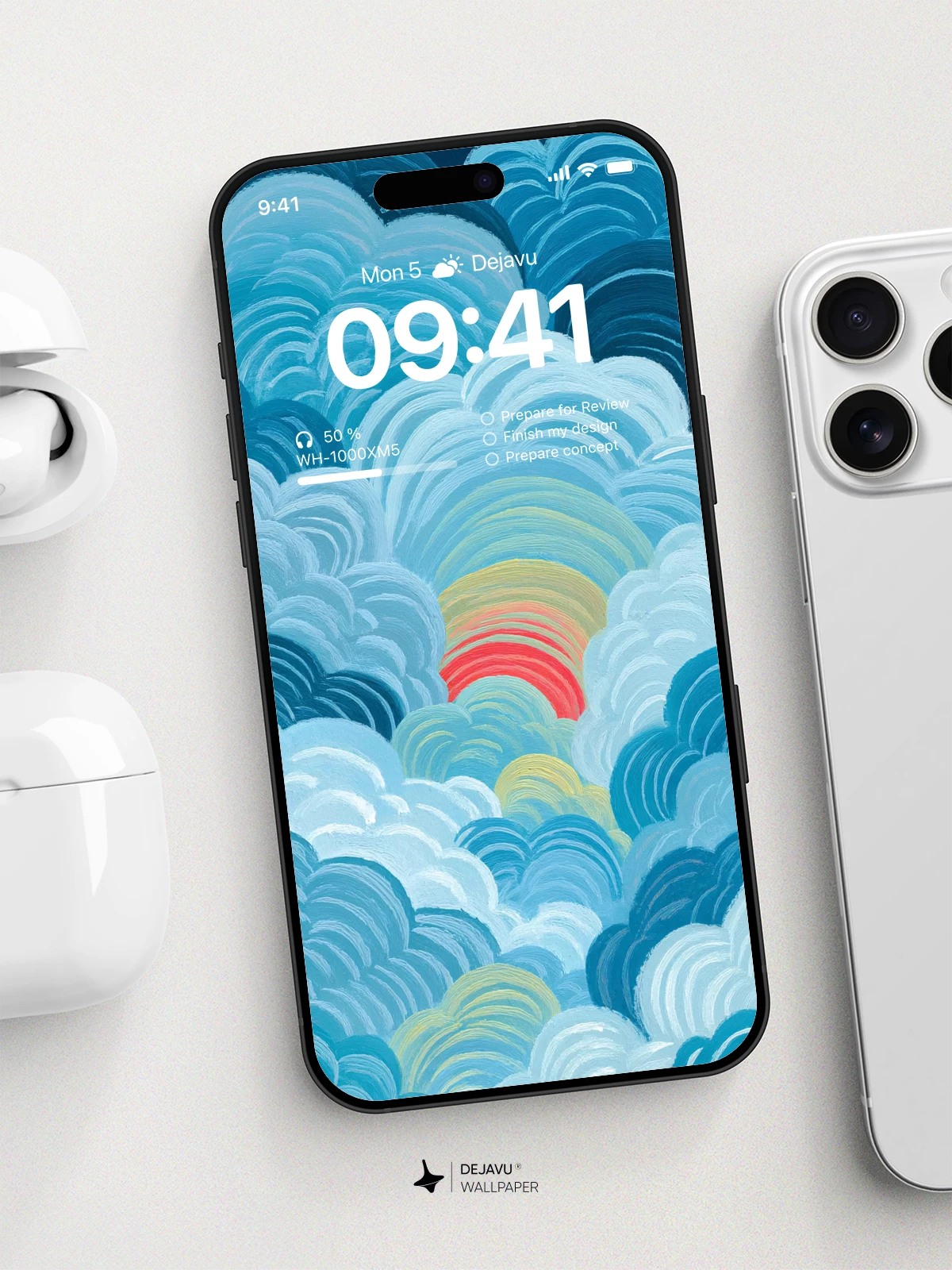 Colorful Clouds Wallpaper 4K for iPhone Lock Screen
