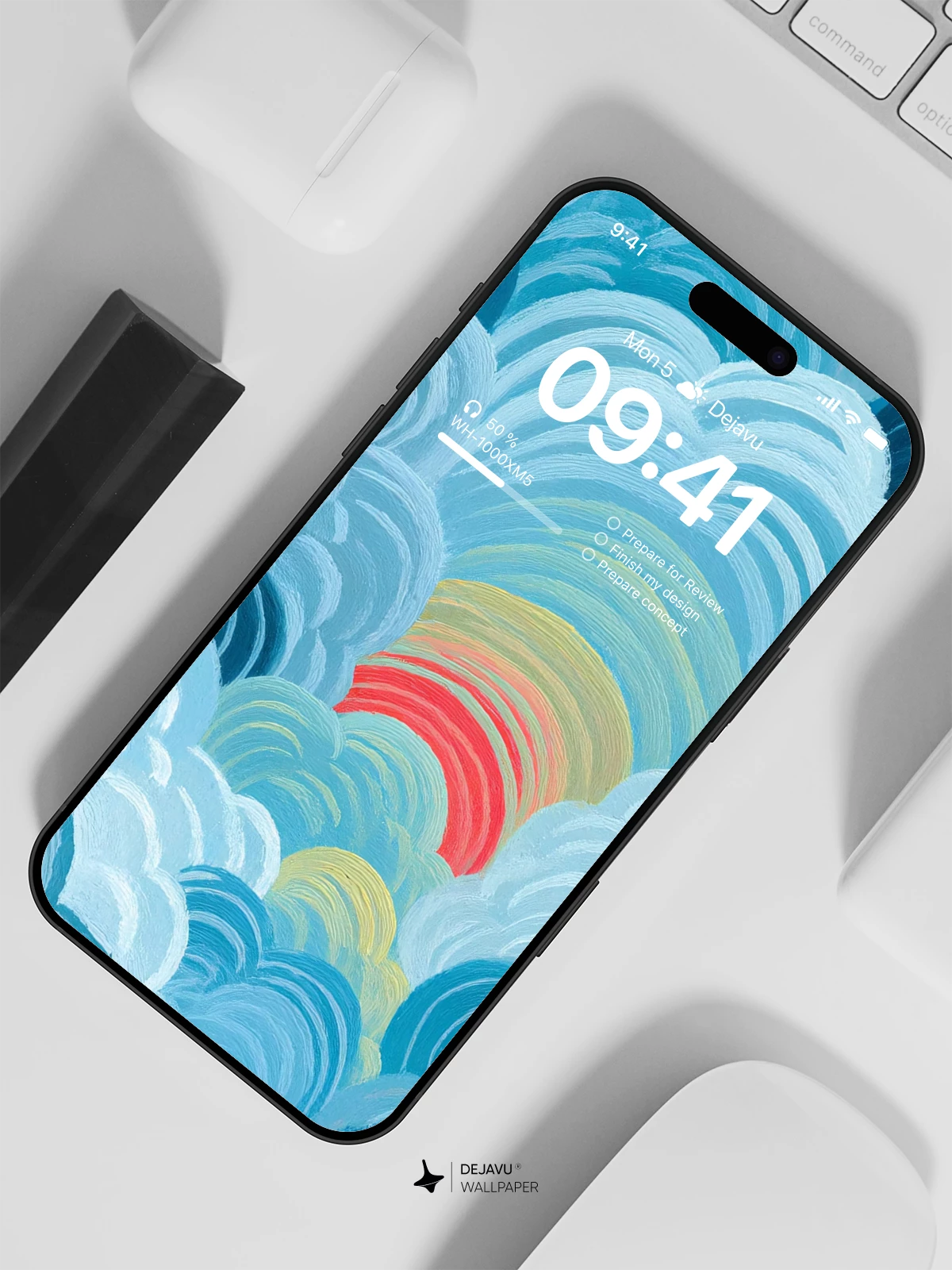 Colorful Clouds Wallpaper 4K for iPhone Lock Screen