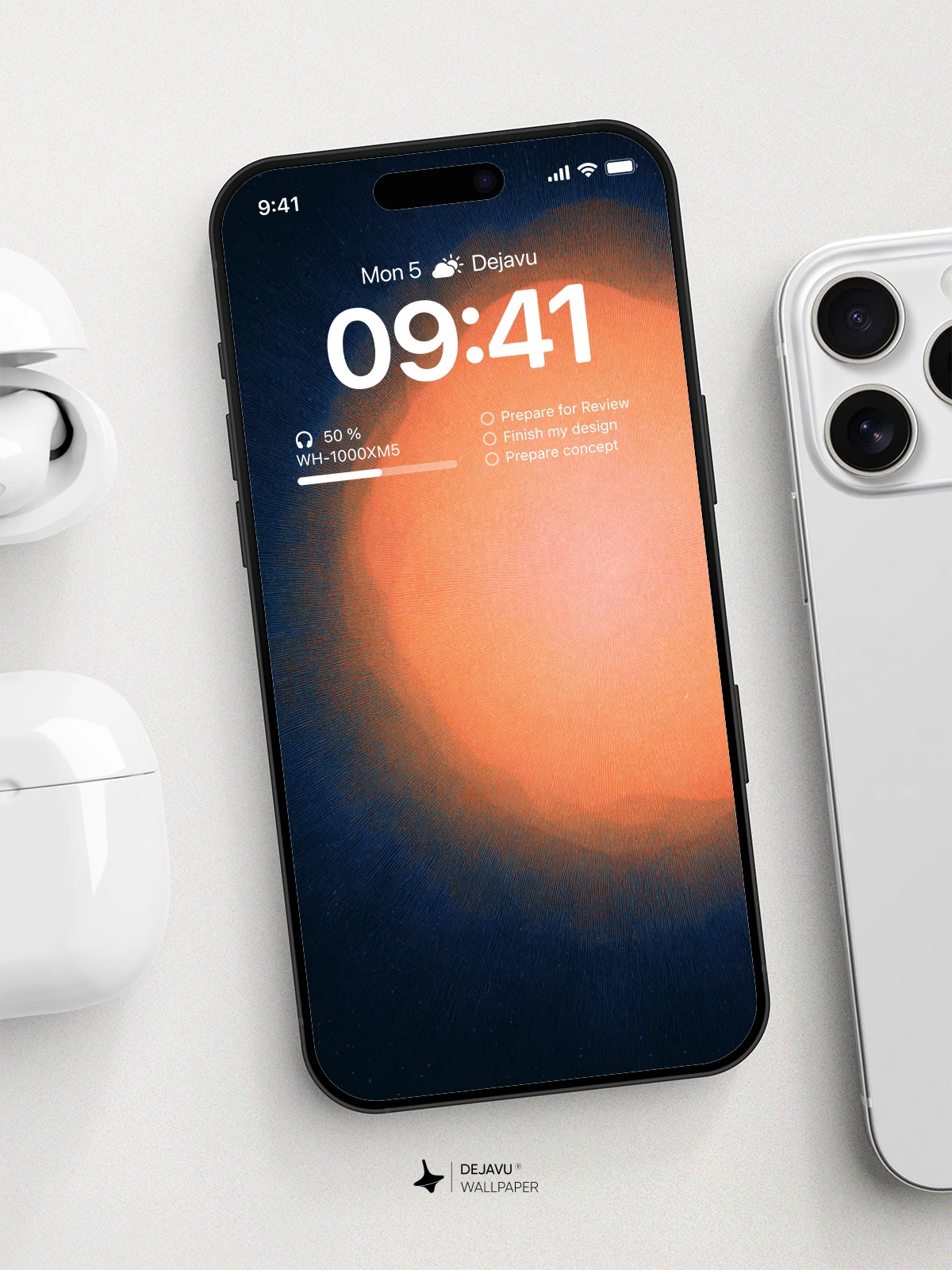 Orange Sun Wallpaper 4K for iPhone Lock Screen