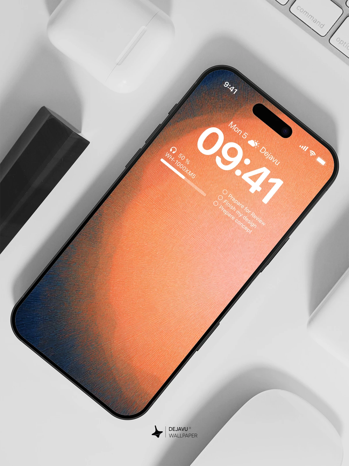 Orange Sun Wallpaper 4K for iPhone Lock Screen