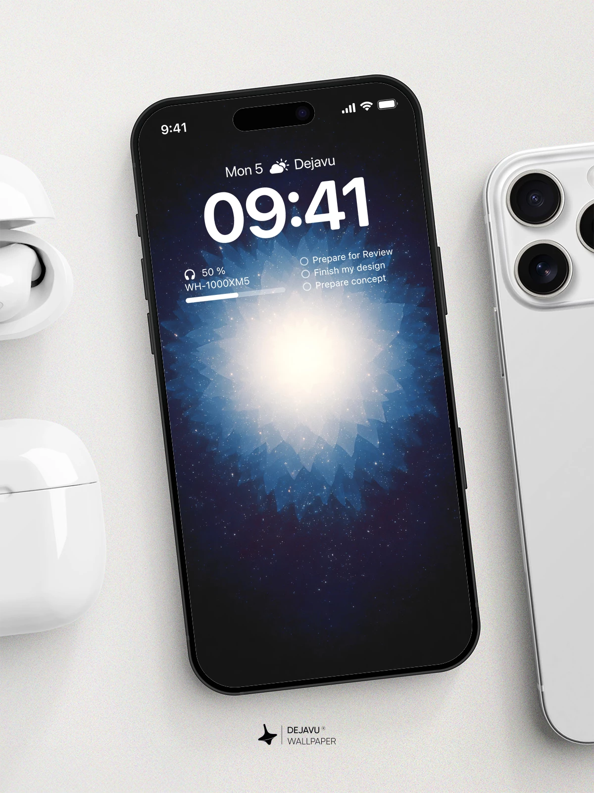 Blue Galaxy Wallpaper 4K for iPhone Lock Screen