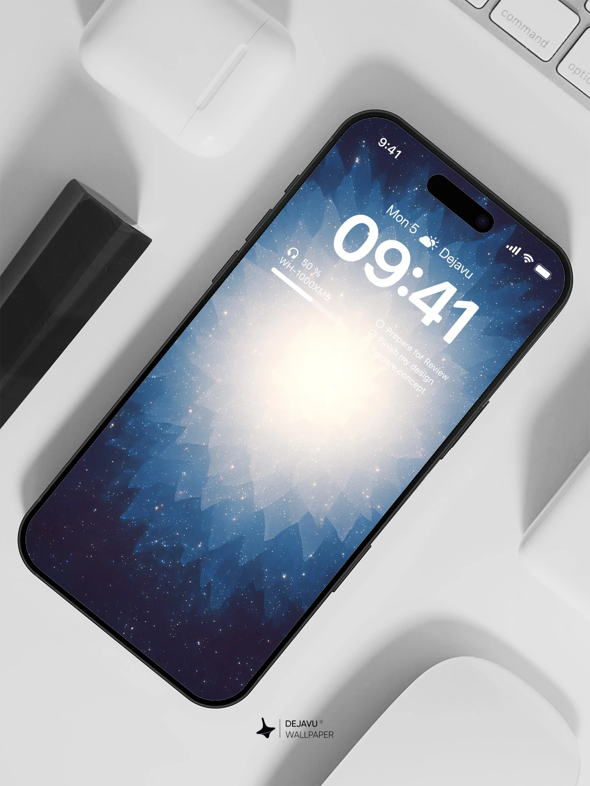 Blue Galaxy Wallpaper 4K for iPhone Lock Screen