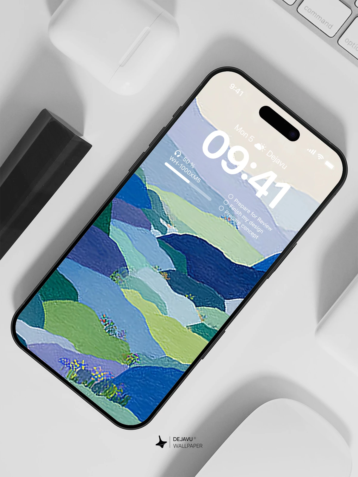 Abstract Landscape Wallpaper 4K for iPhone Lock Screen
