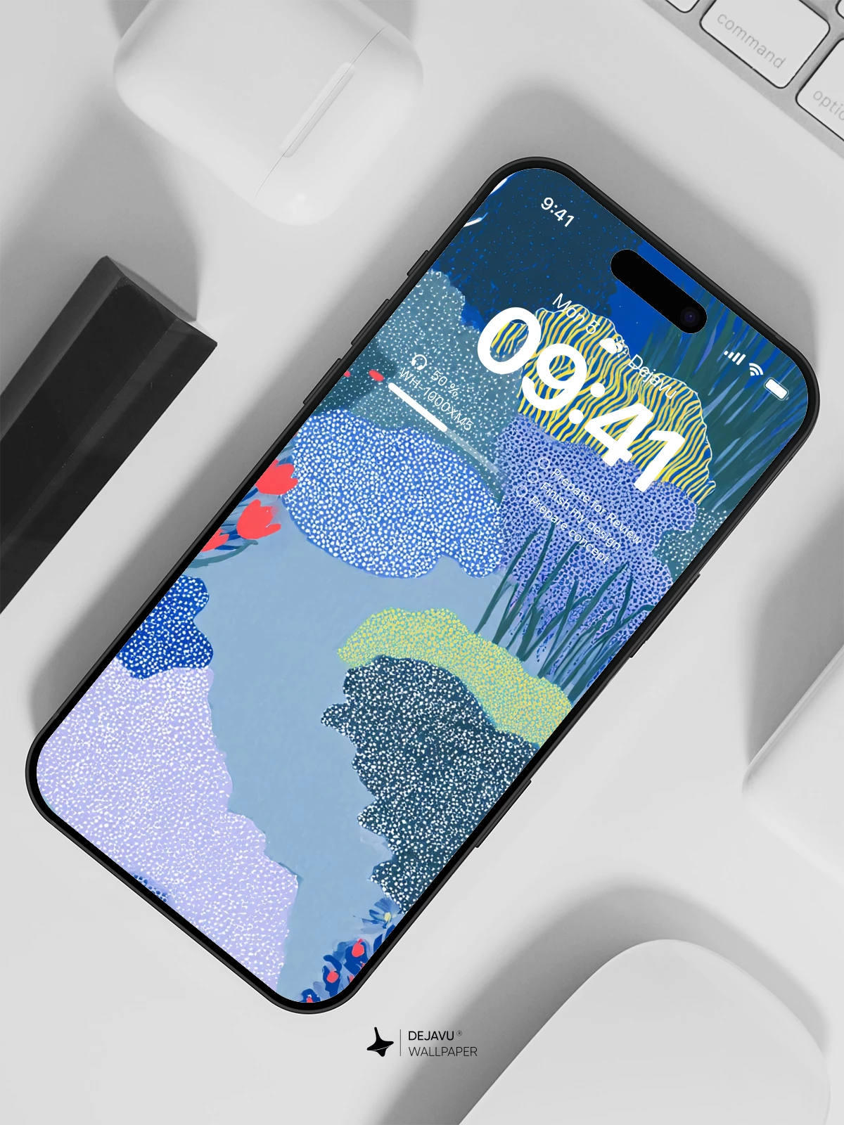 Abstract Floral Wallpaper 4K for iPhone Lock Screen