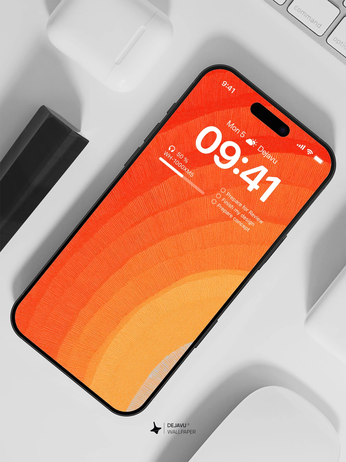 Red Abstract Wallpaper 4K for iPhone Lock Screen