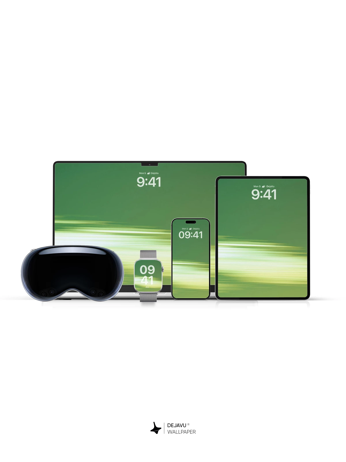 Abstract Green Blur Wallpaper 4K for iPhone Lock Screen