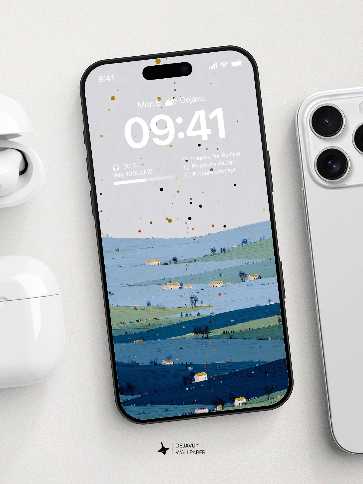 Abstract Landscape Wallpaper 4K for iPhone Lock Screen