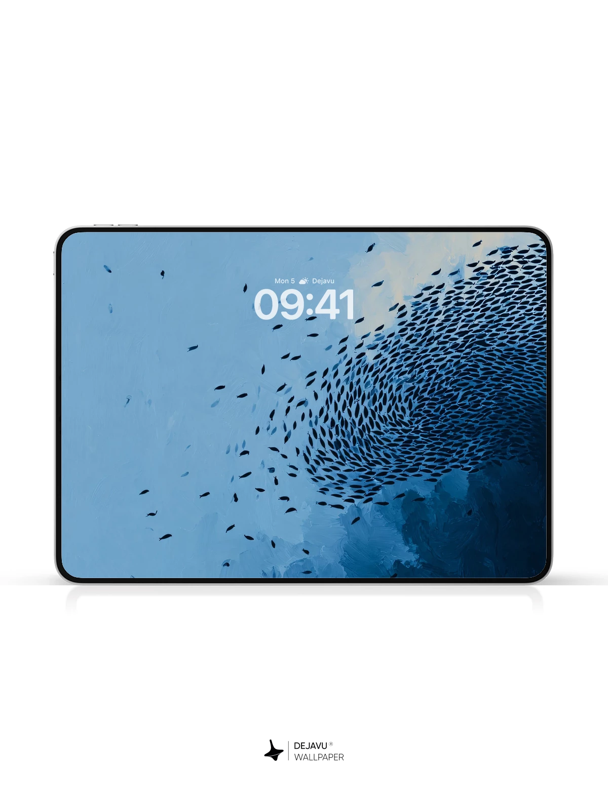Abstract Blue Bird Flock Wallpaper 4K for iPhone Lock Screen
