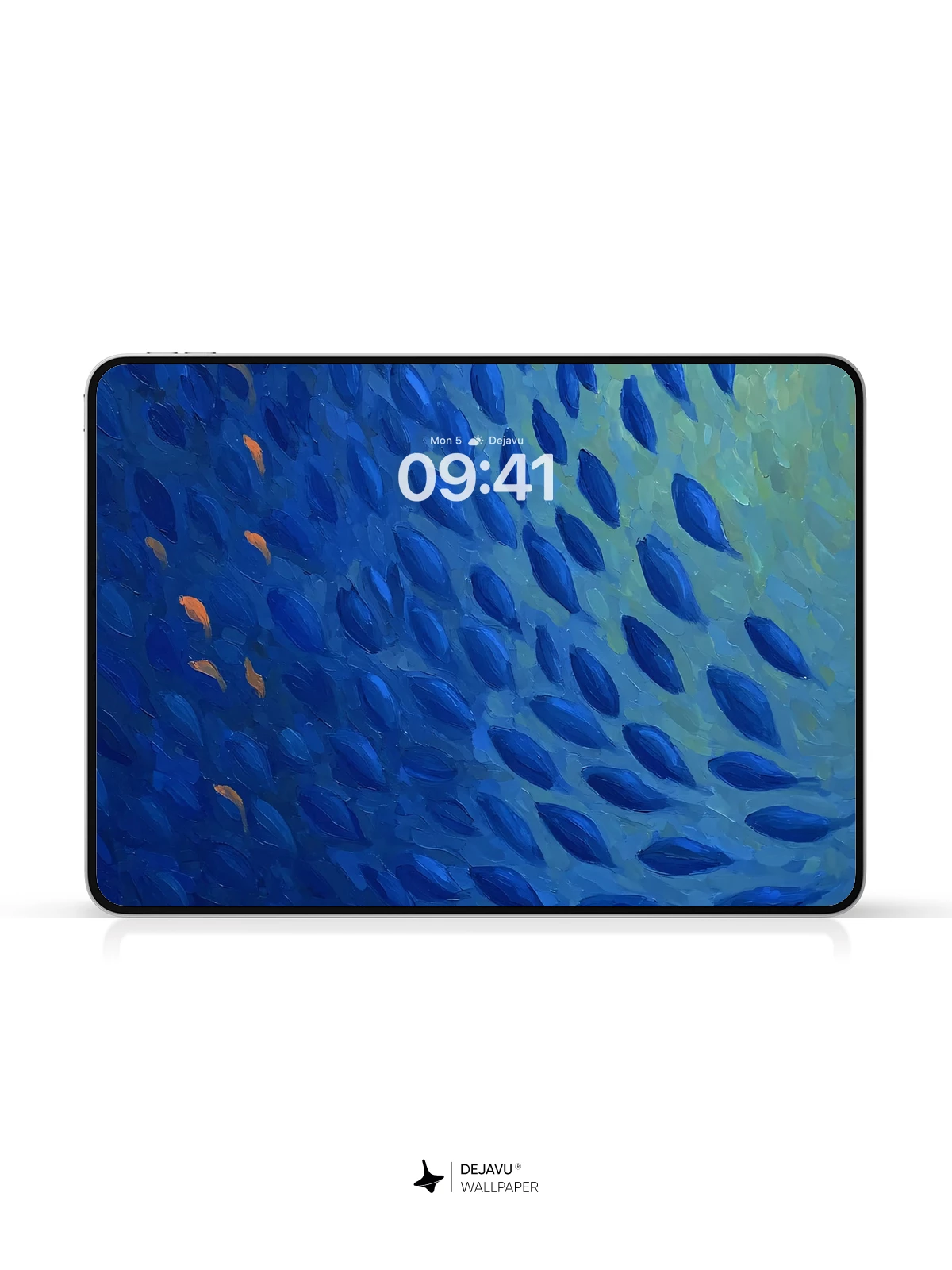 Blue Fish School Wallpaper 4K for Mobile Background