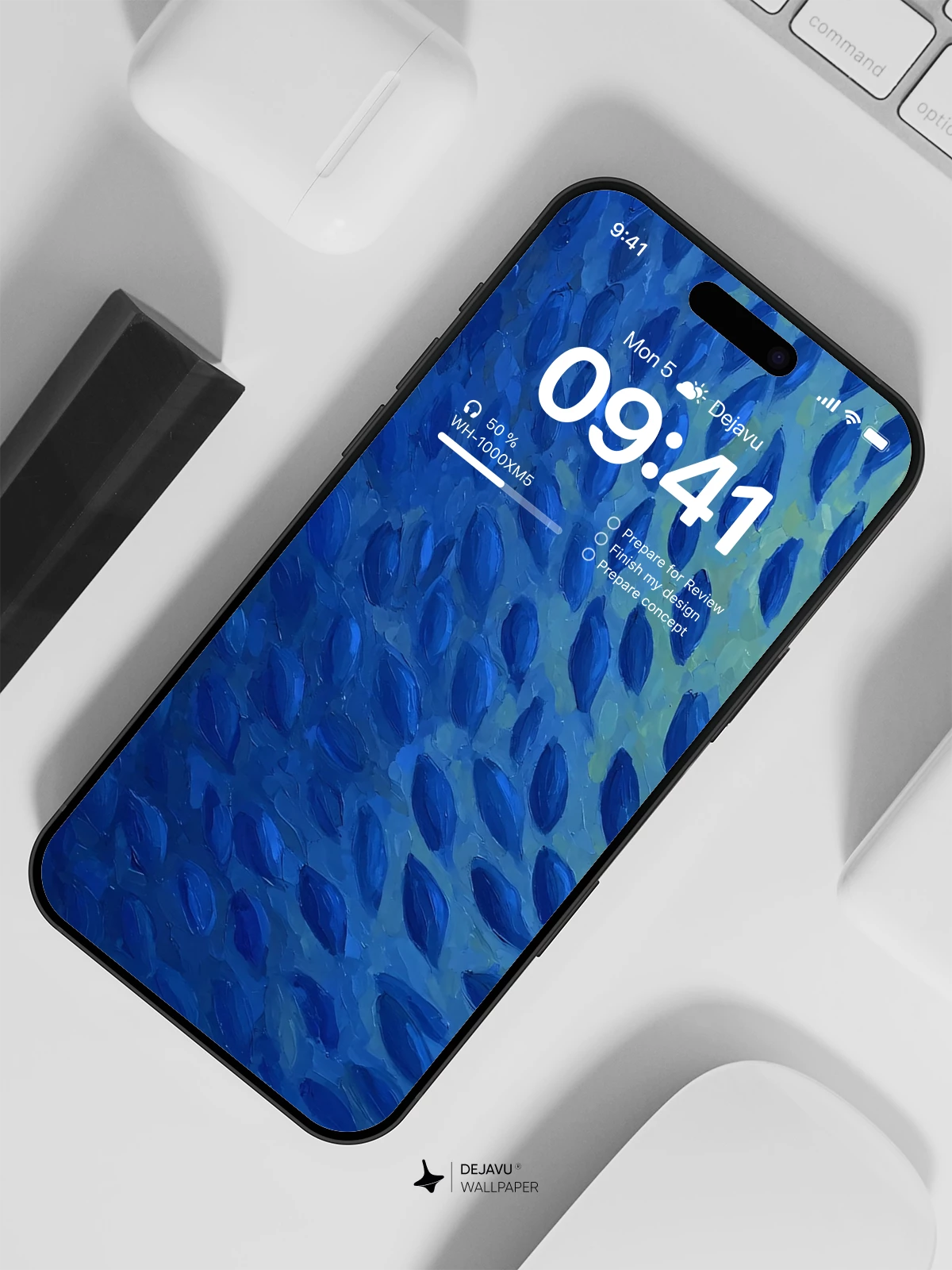 Blue Fish School Wallpaper 4K for Mobile Background