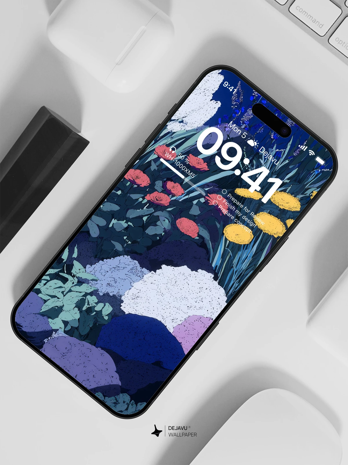 Vibrant Floral Garden Wallpaper 4K for iPhone Lock Screen