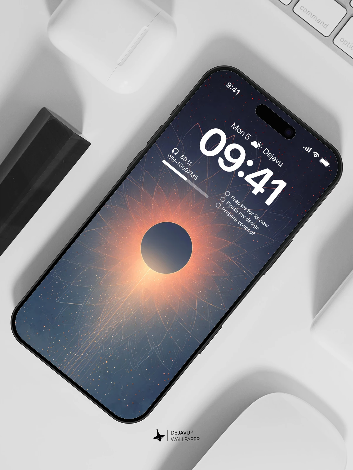 Solar Eclipse Wallpaper 4K for iPhone Lock Screen