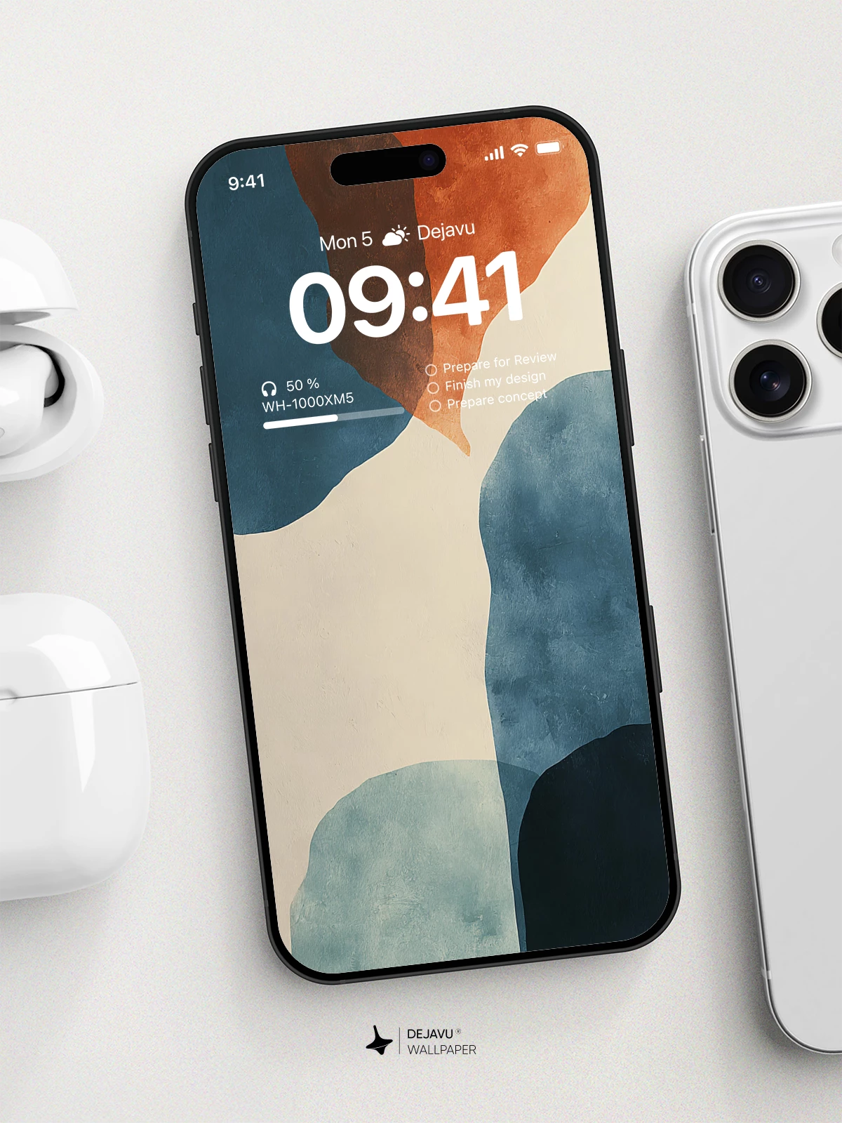 Abstract Watercolor Wallpaper 4K for iPhone Lock Screen