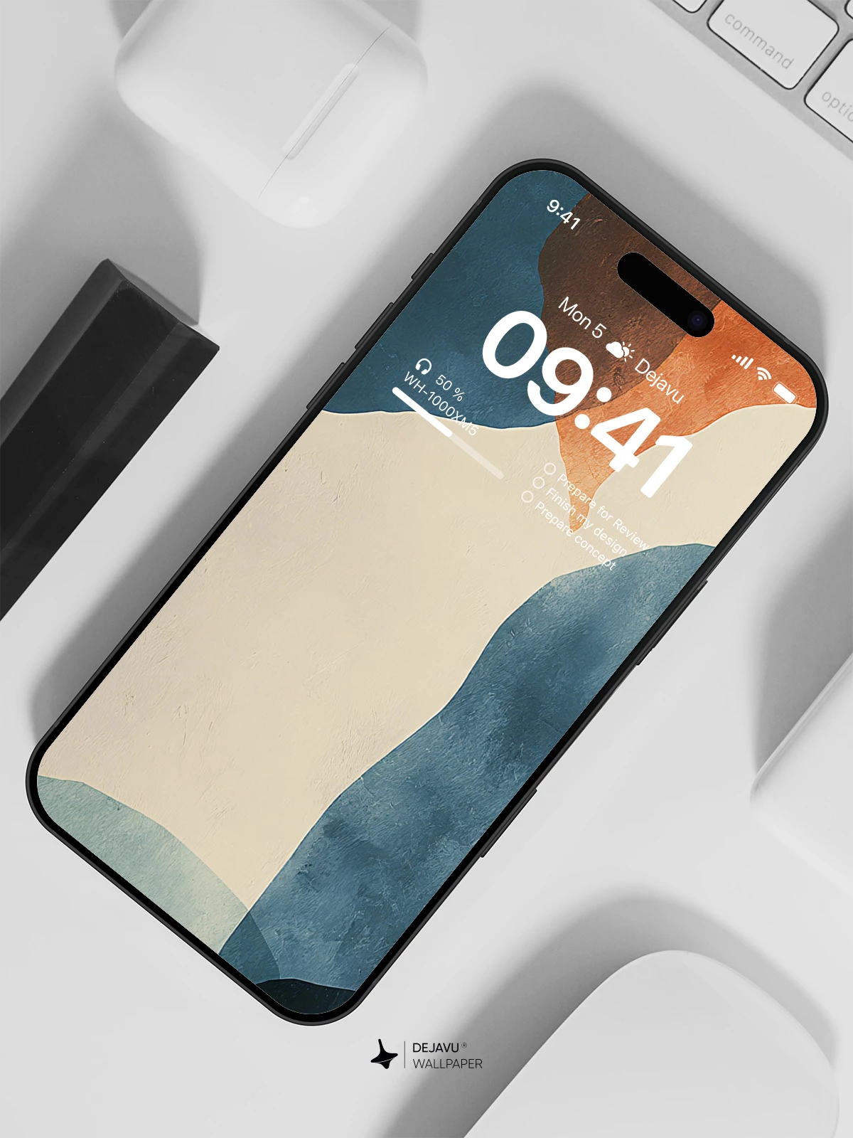Abstract Watercolor Wallpaper 4K for iPhone Lock Screen