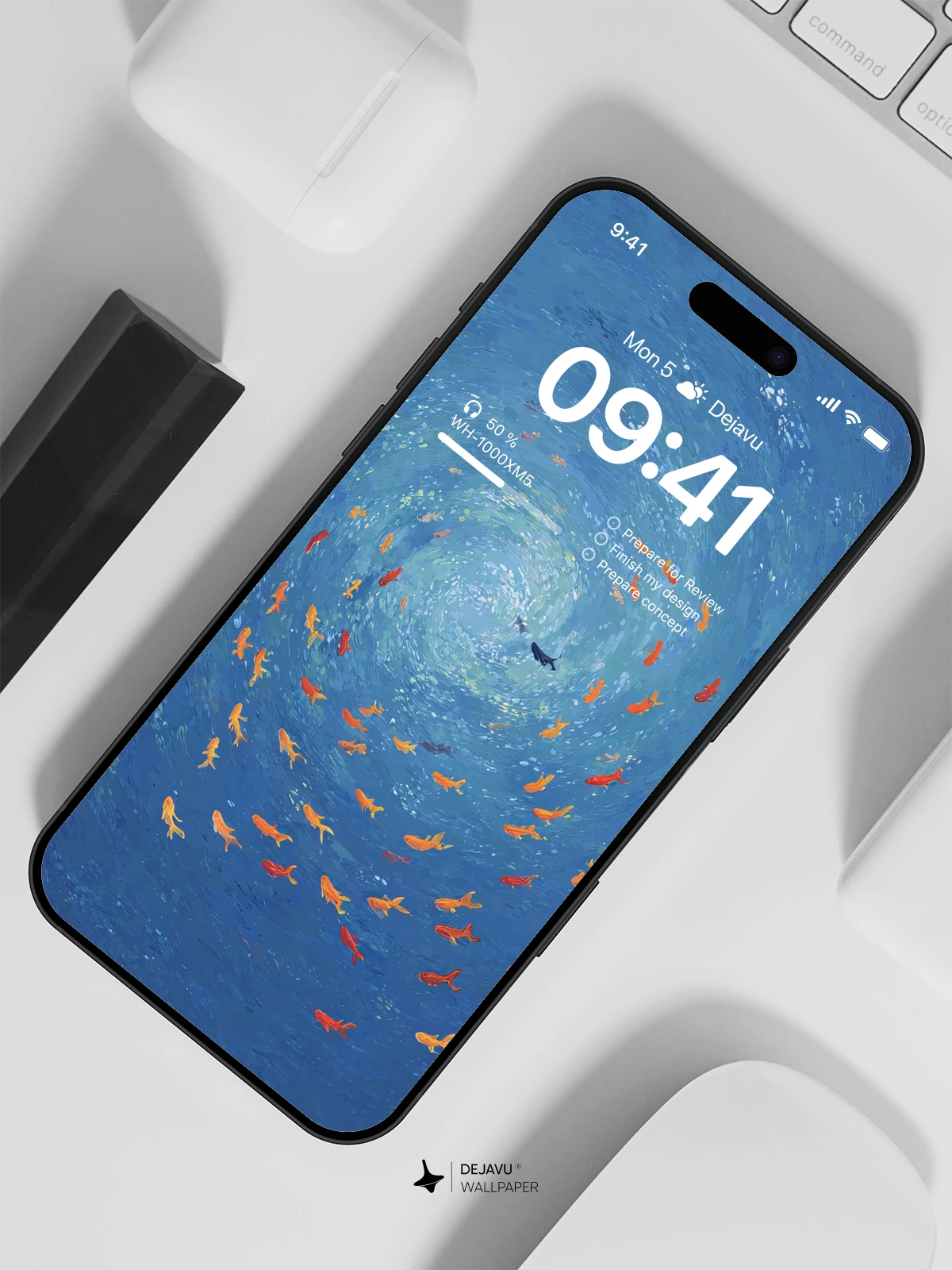 Blue Ocean Tunnel Wallpaper 4K for iPhone Lock Screen