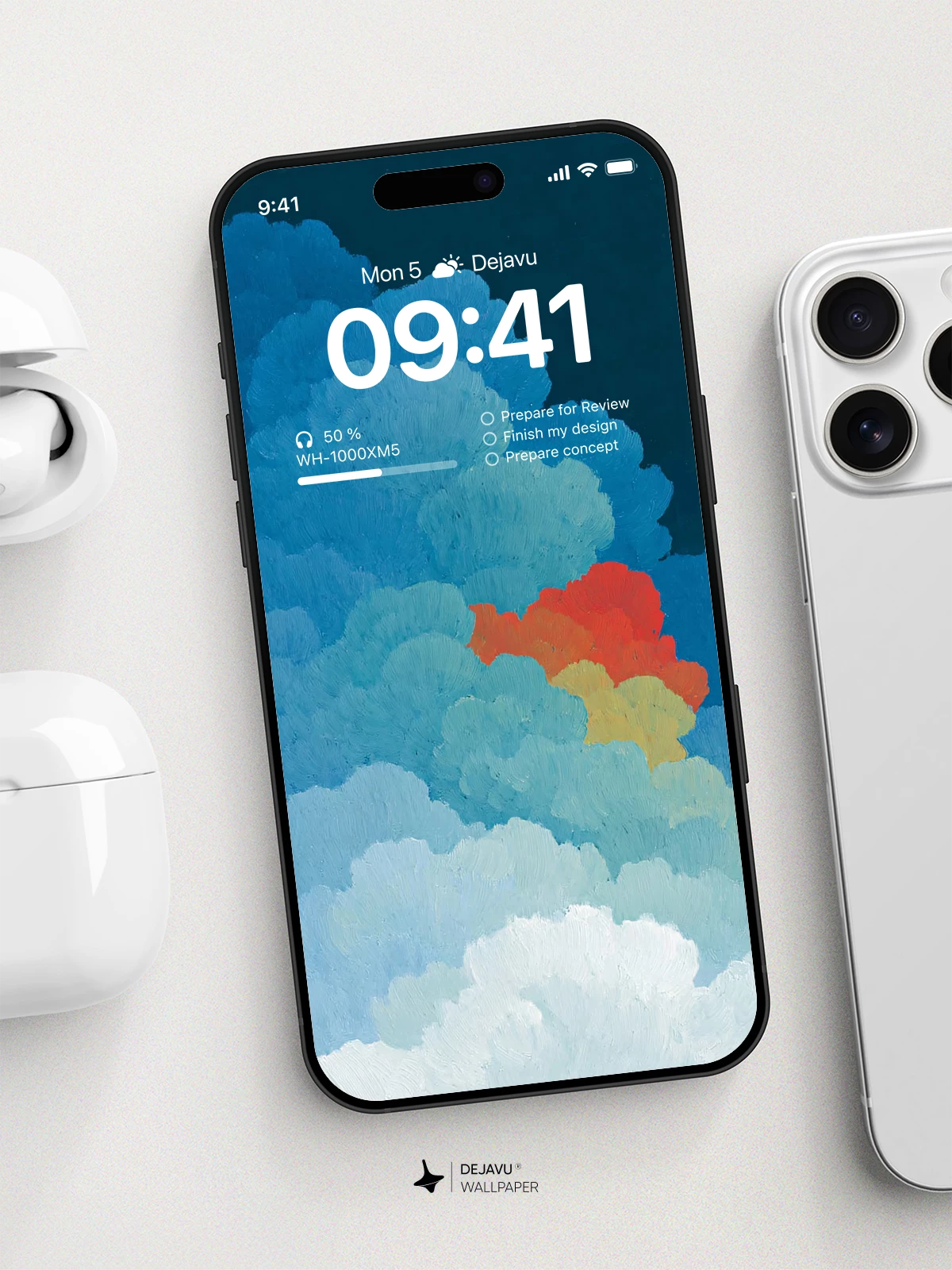 Colorful Clouds Wallpaper 4K for iPhone Lock Screen