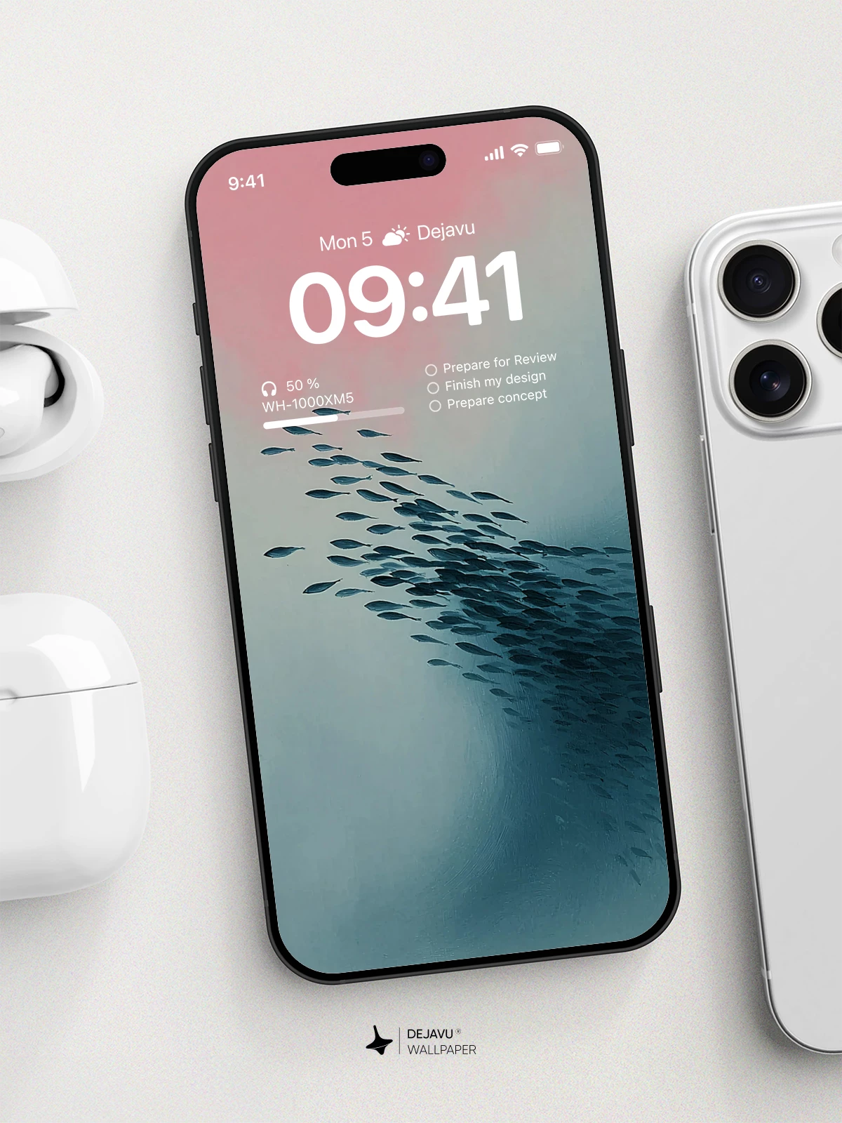 Fish School Wallpaper 4K for iPhone Lock Screen