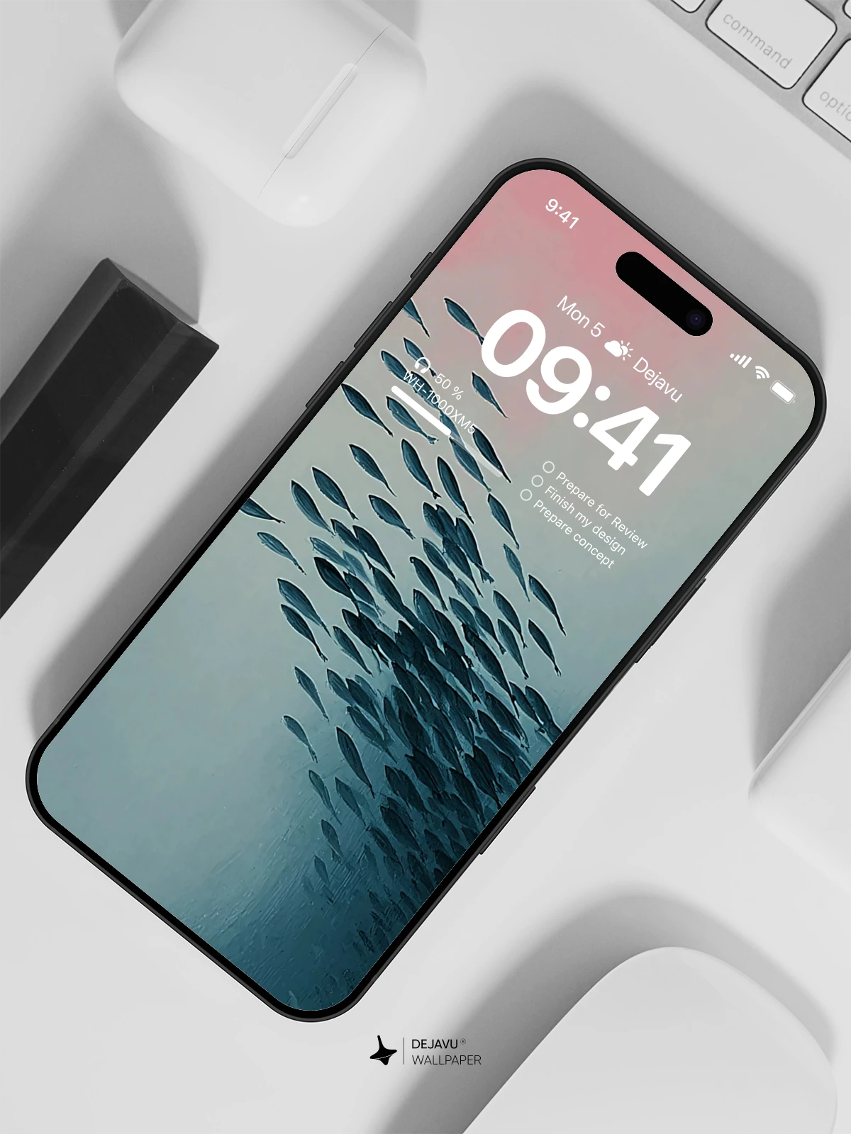 Fish School Wallpaper 4K for iPhone Lock Screen