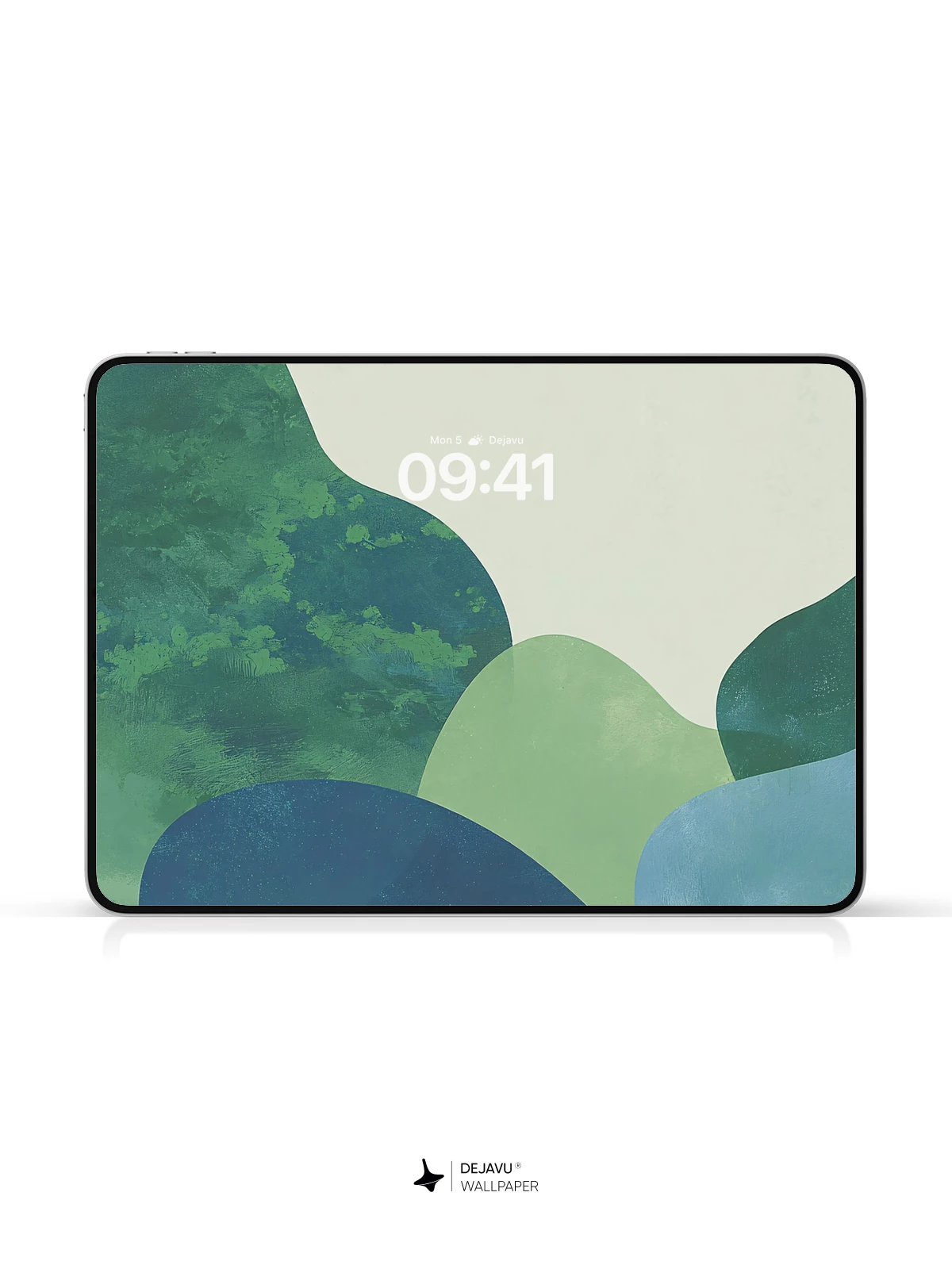 Abstract Green and Blue Wallpaper 4K for iPhone Lock Screen