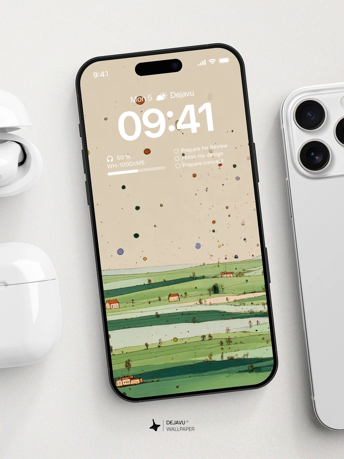 Abstract Landscape Wallpaper 4K for iPhone Lock Screen