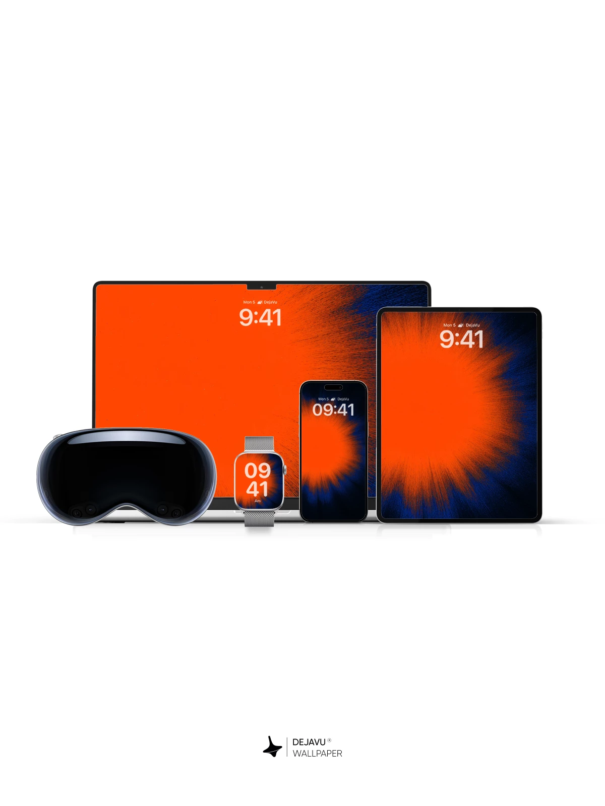 Orange and Blue Abstract Wallpaper 4K for Mobile Background