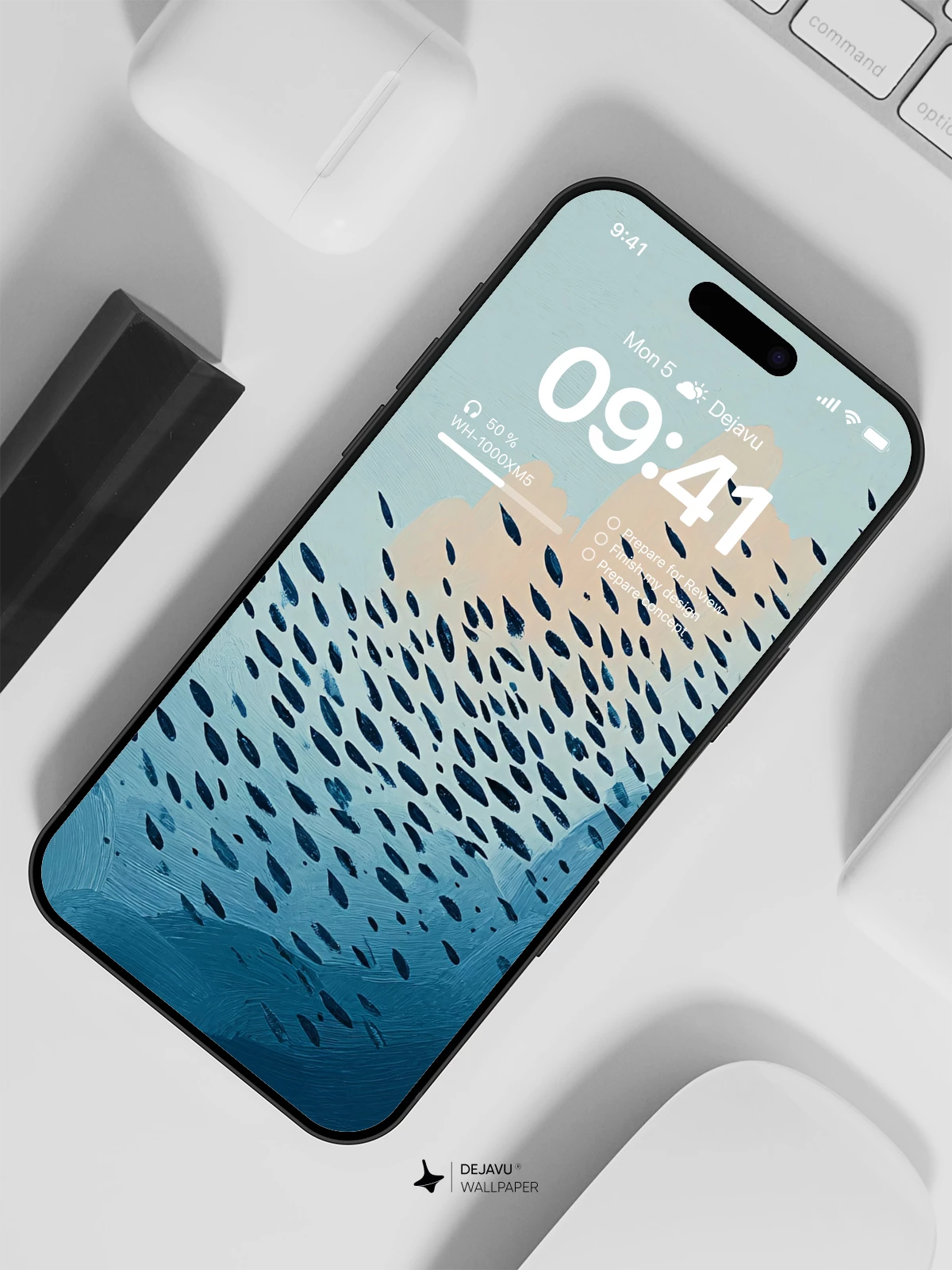 Minimalist Ocean Wave Wallpaper 4K for Mobile Background
