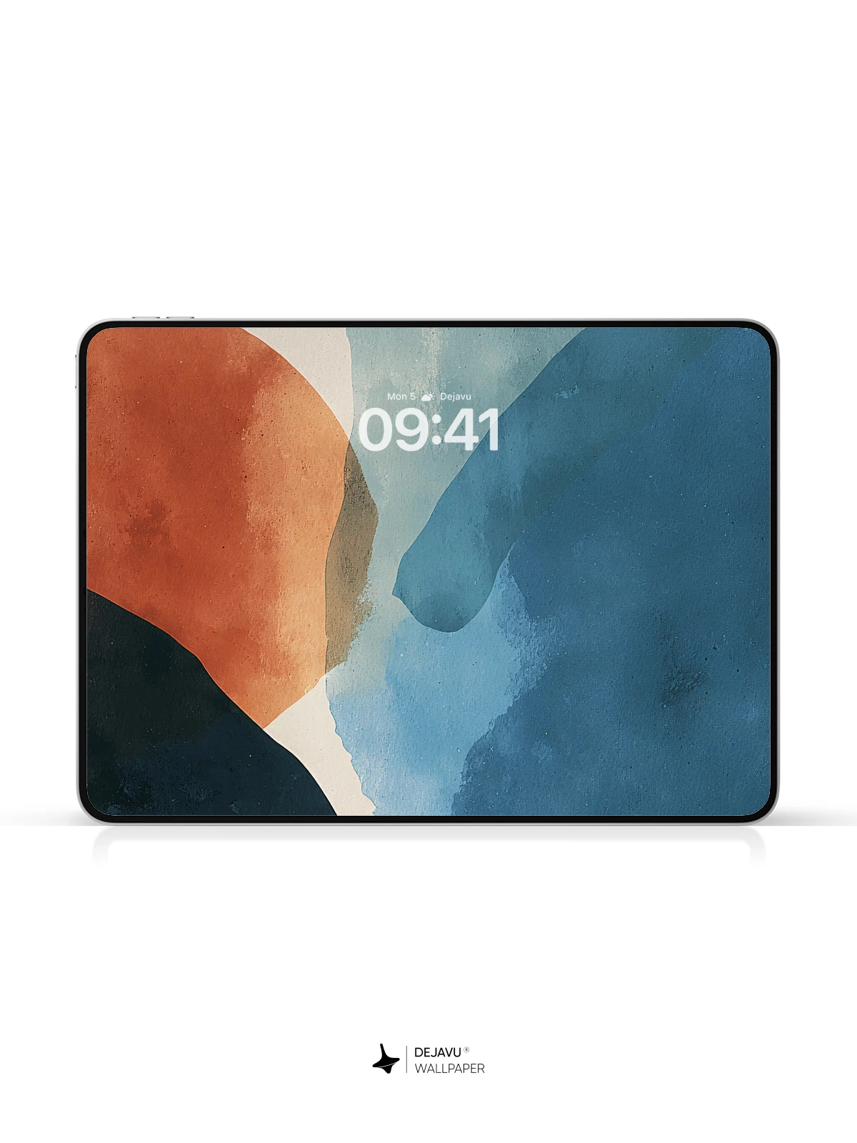 Abstract Blue and Orange Wallpaper 4K for iPhone Lock Screen