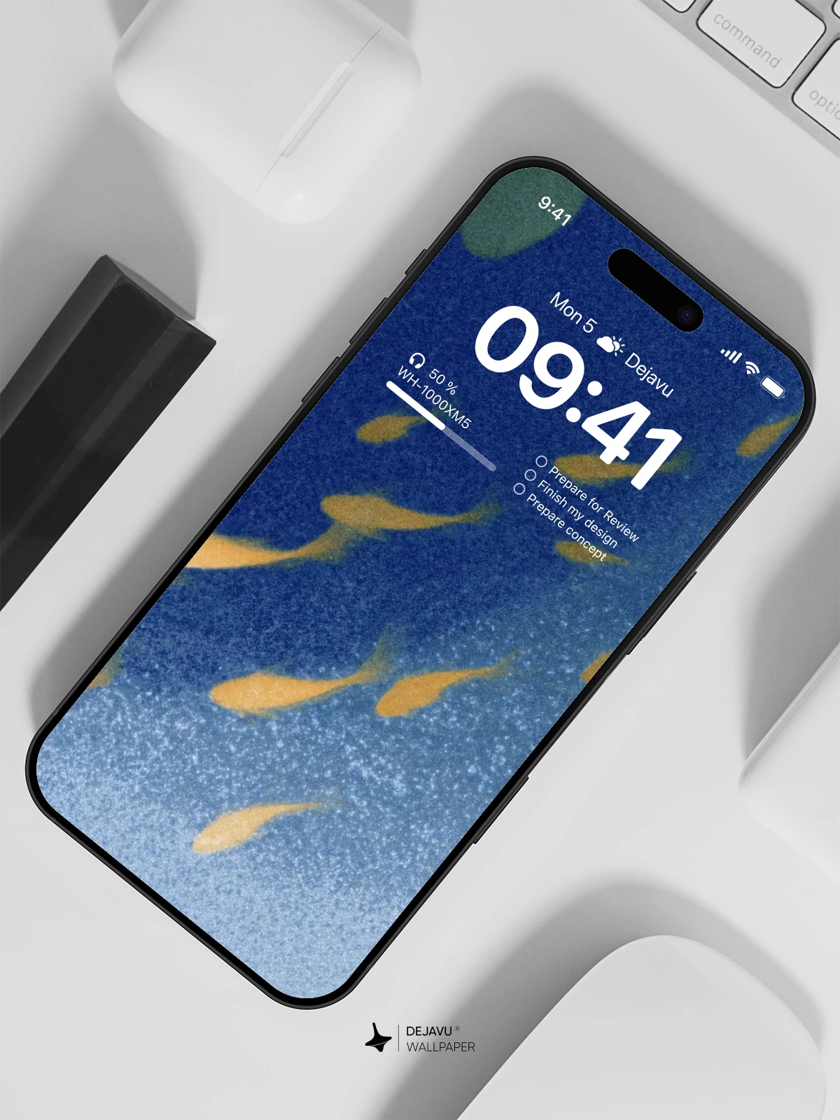 Yellow Fish Underwater Wallpaper 4K for Mobile Background