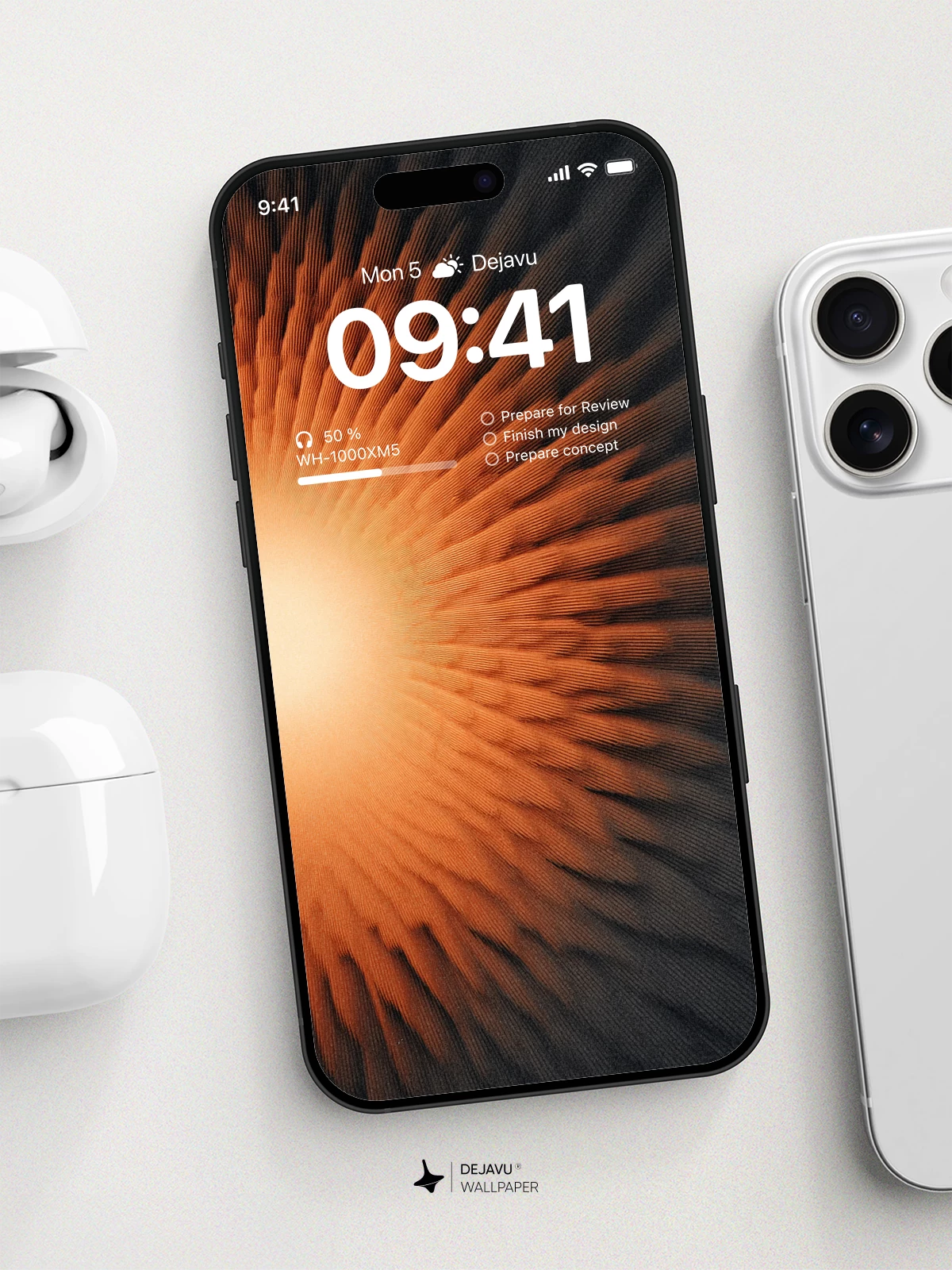 Abstract Sunburst Wallpaper 4K for iPhone Lock Screen