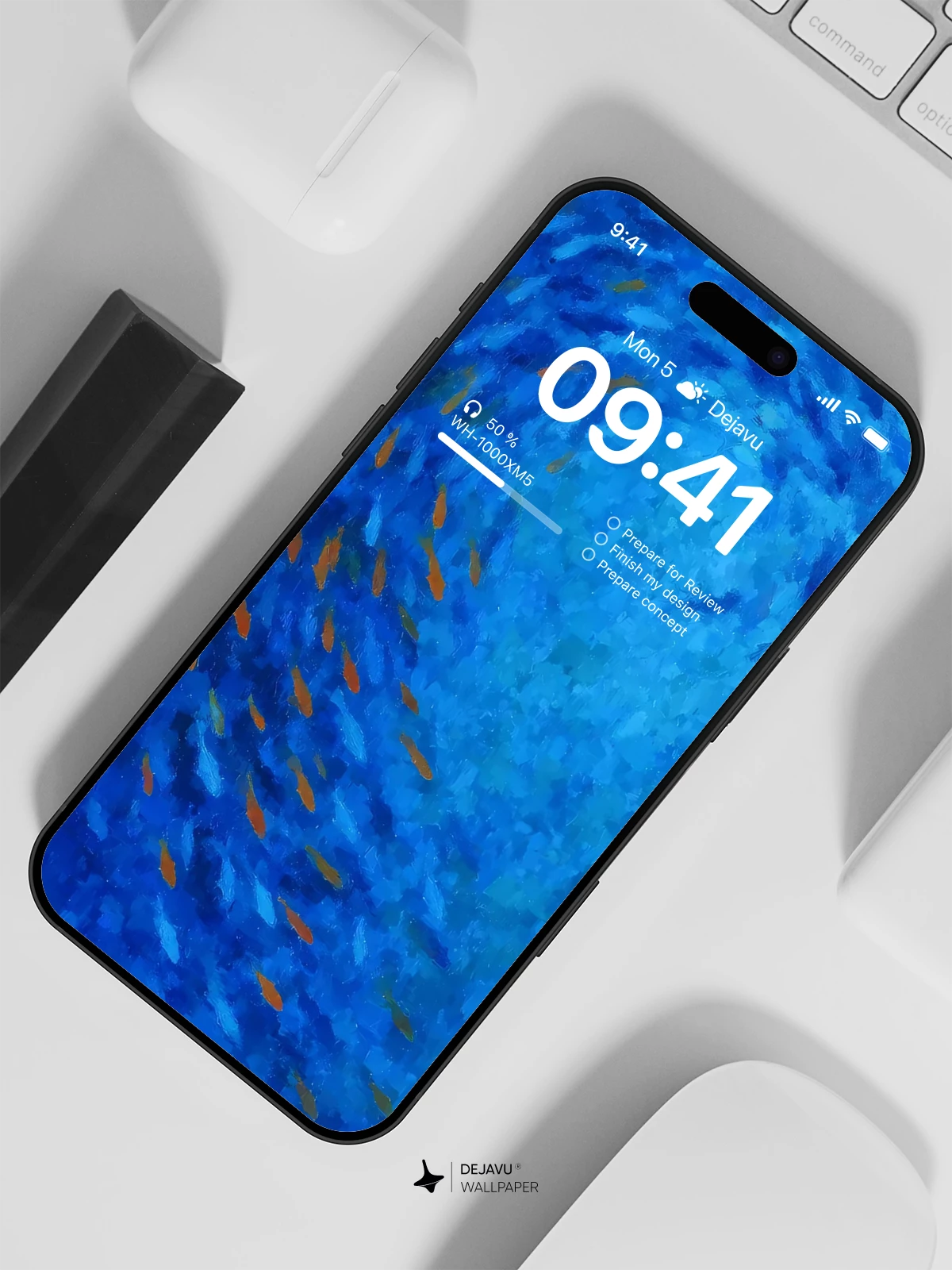 Blue Ocean Fish Wallpaper 4K for iPhone Lock Screen