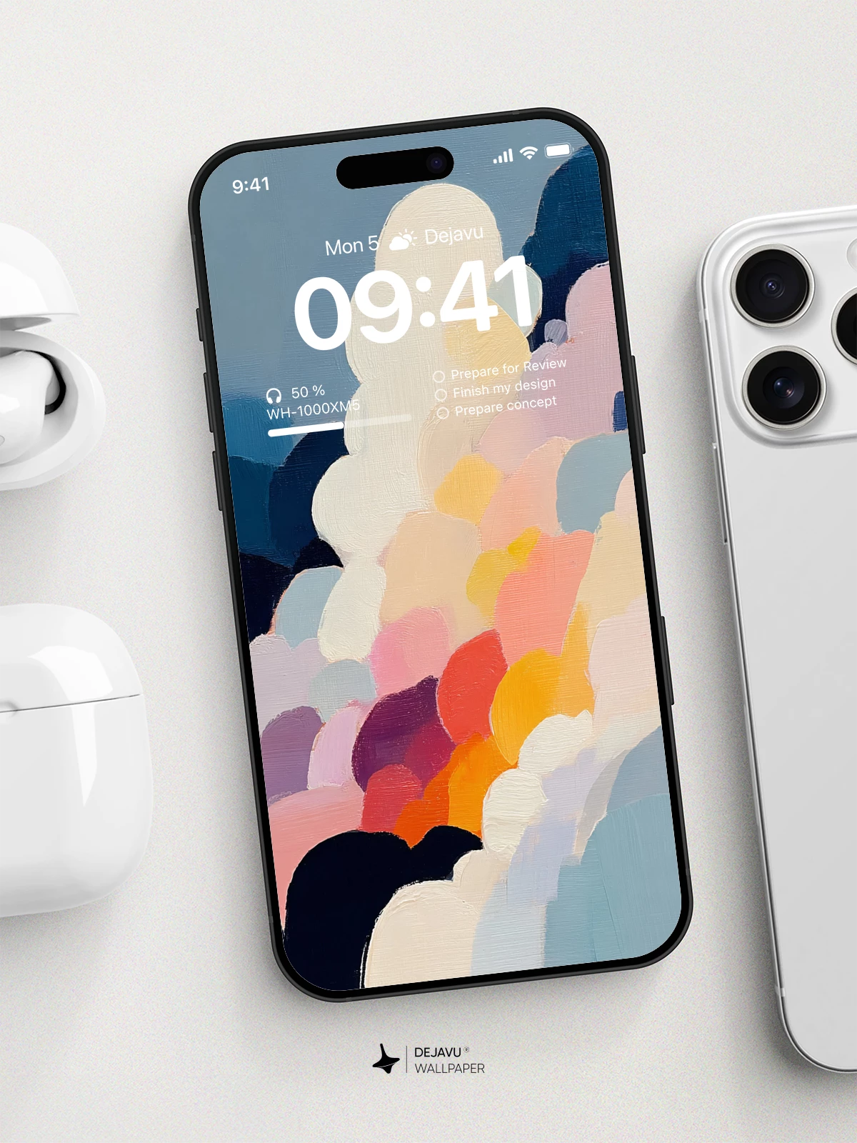 Abstract Clouds Wallpaper 4K for iPhone Lock Screen