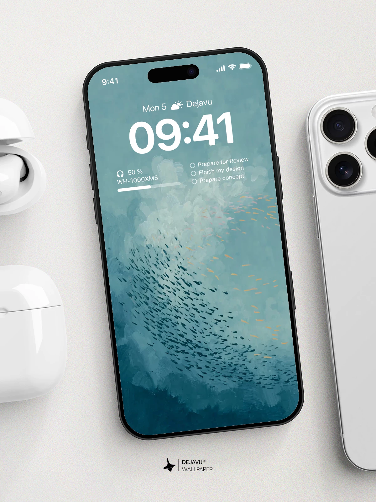 Blue Ocean Waves Wallpaper 4K for iPhone Lock Screen