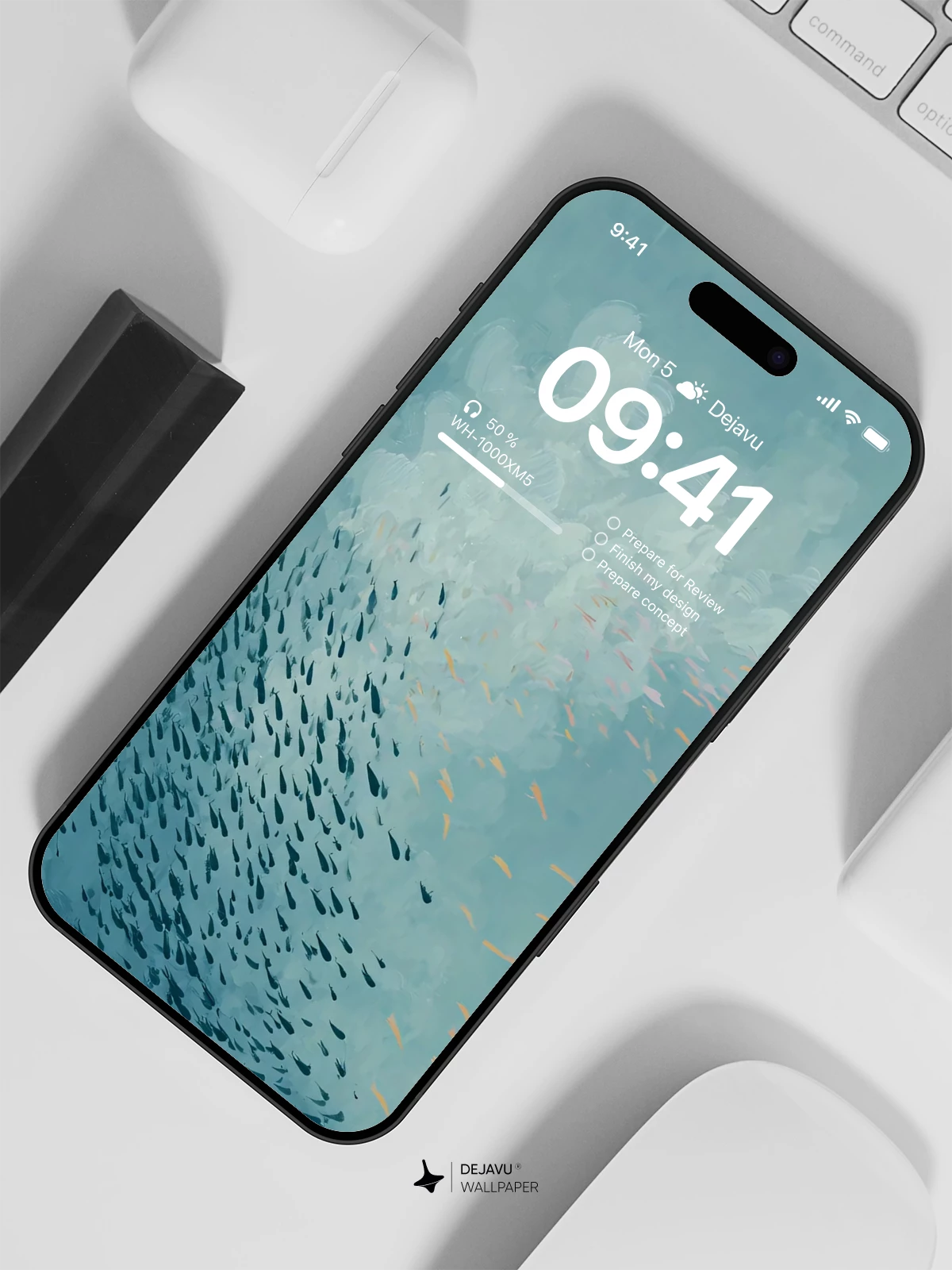 Blue Ocean Waves Wallpaper 4K for iPhone Lock Screen