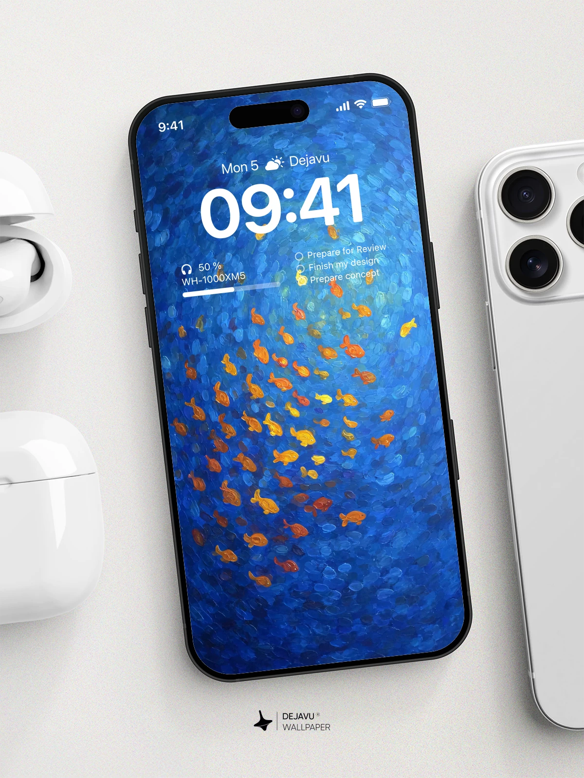 Blue Ocean Fish Wallpaper 4K for Mobile Background