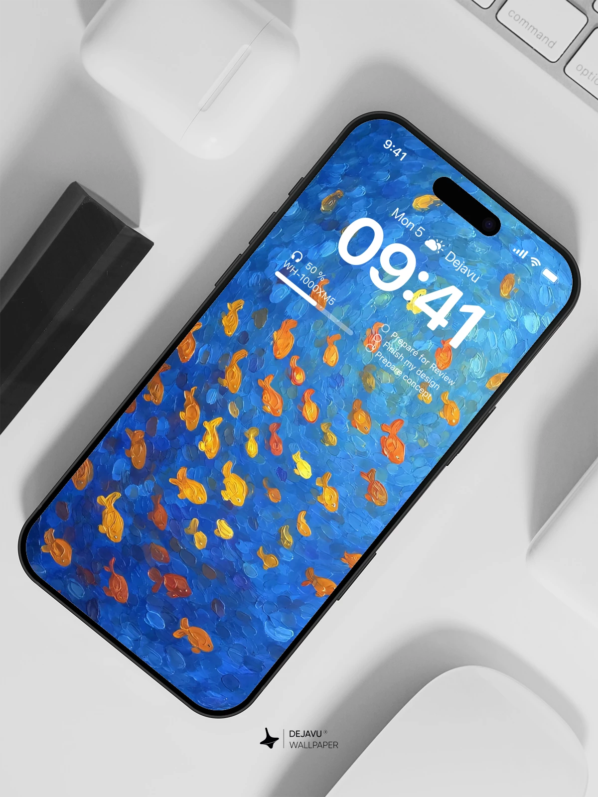 Blue Ocean Fish Wallpaper 4K for Mobile Background