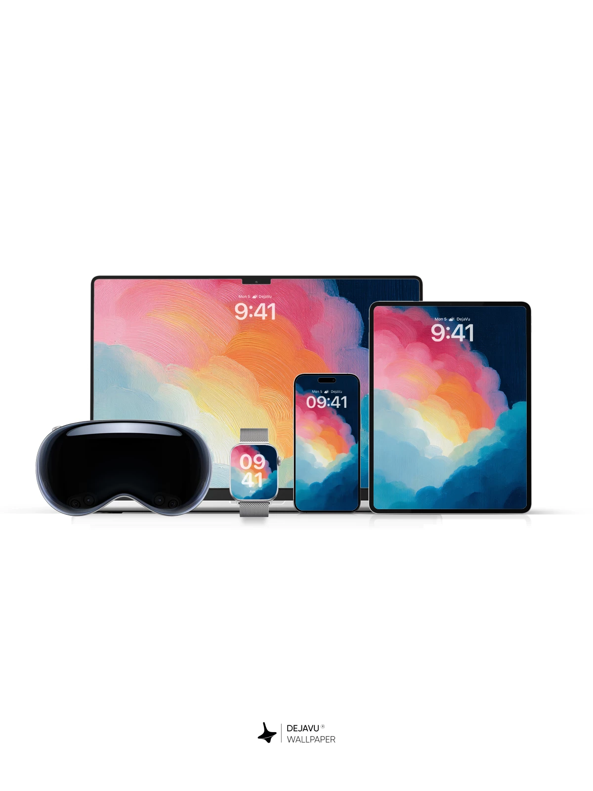 Abstract Colorful Cloud Wallpaper 4K for iPhone Lock Screen