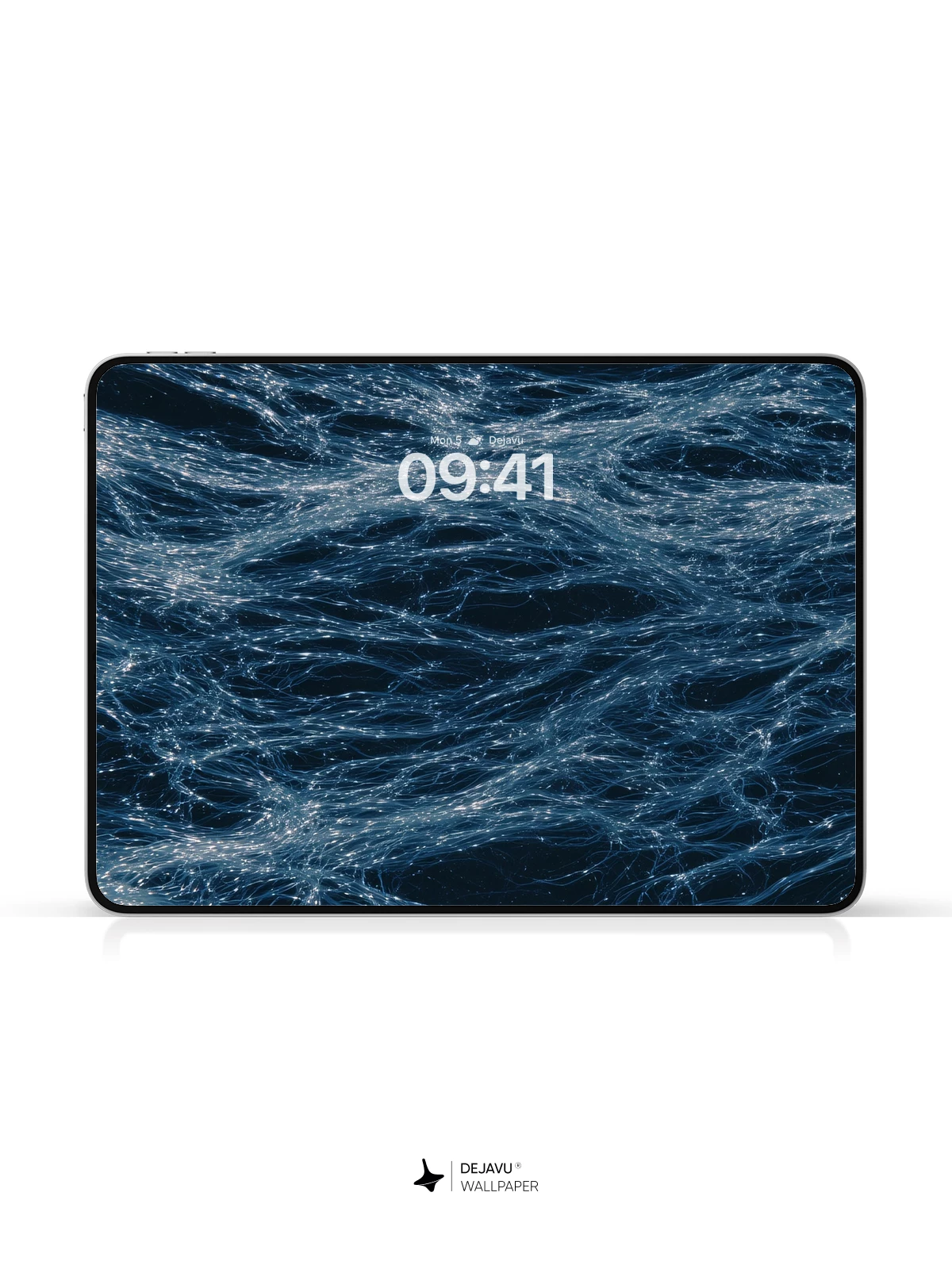 Abstract Blue Fiber Optic Wallpaper 4K for iPhone Lock Screen