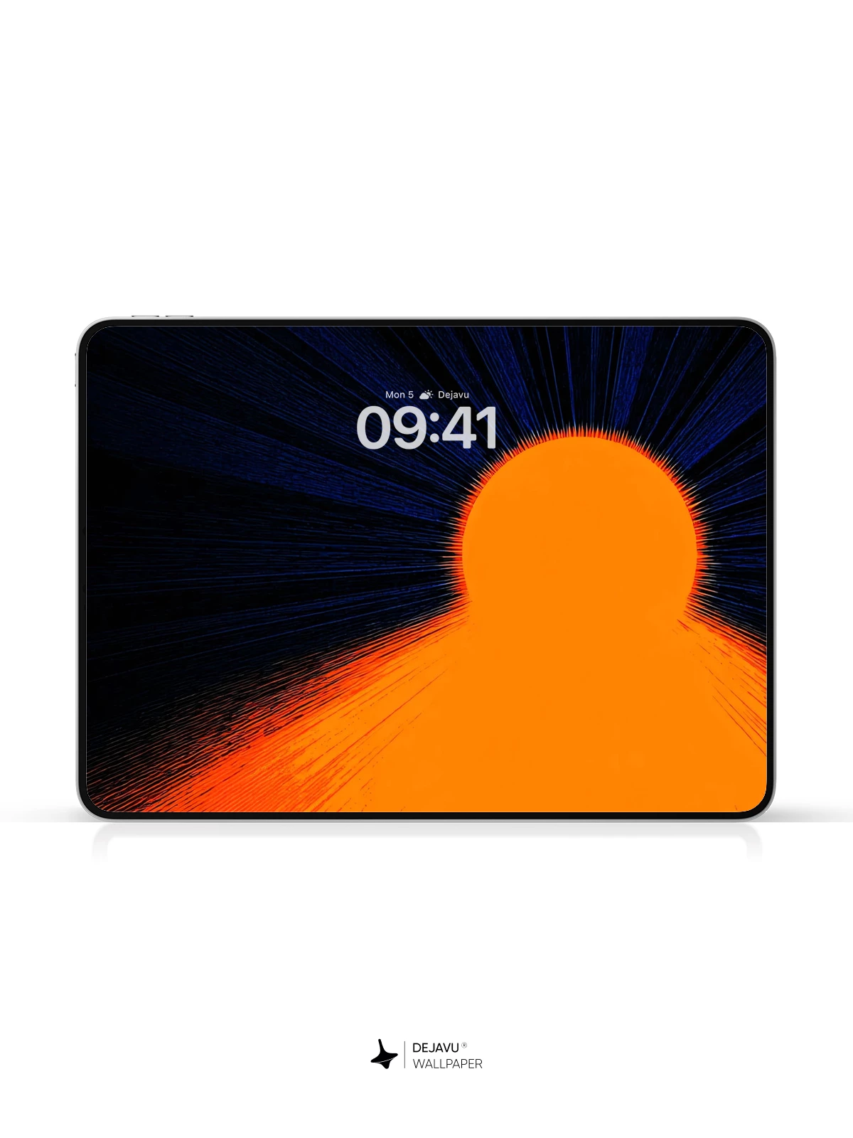 Abstract Orange Sunburst Wallpaper 4K for Mobile Background