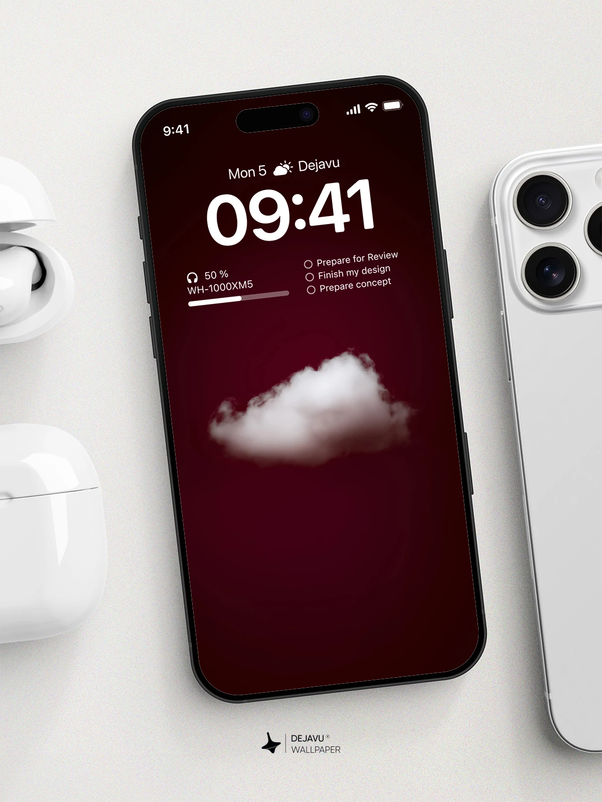 White Cloud Wallpaper 4K for iPhone Lock Screen