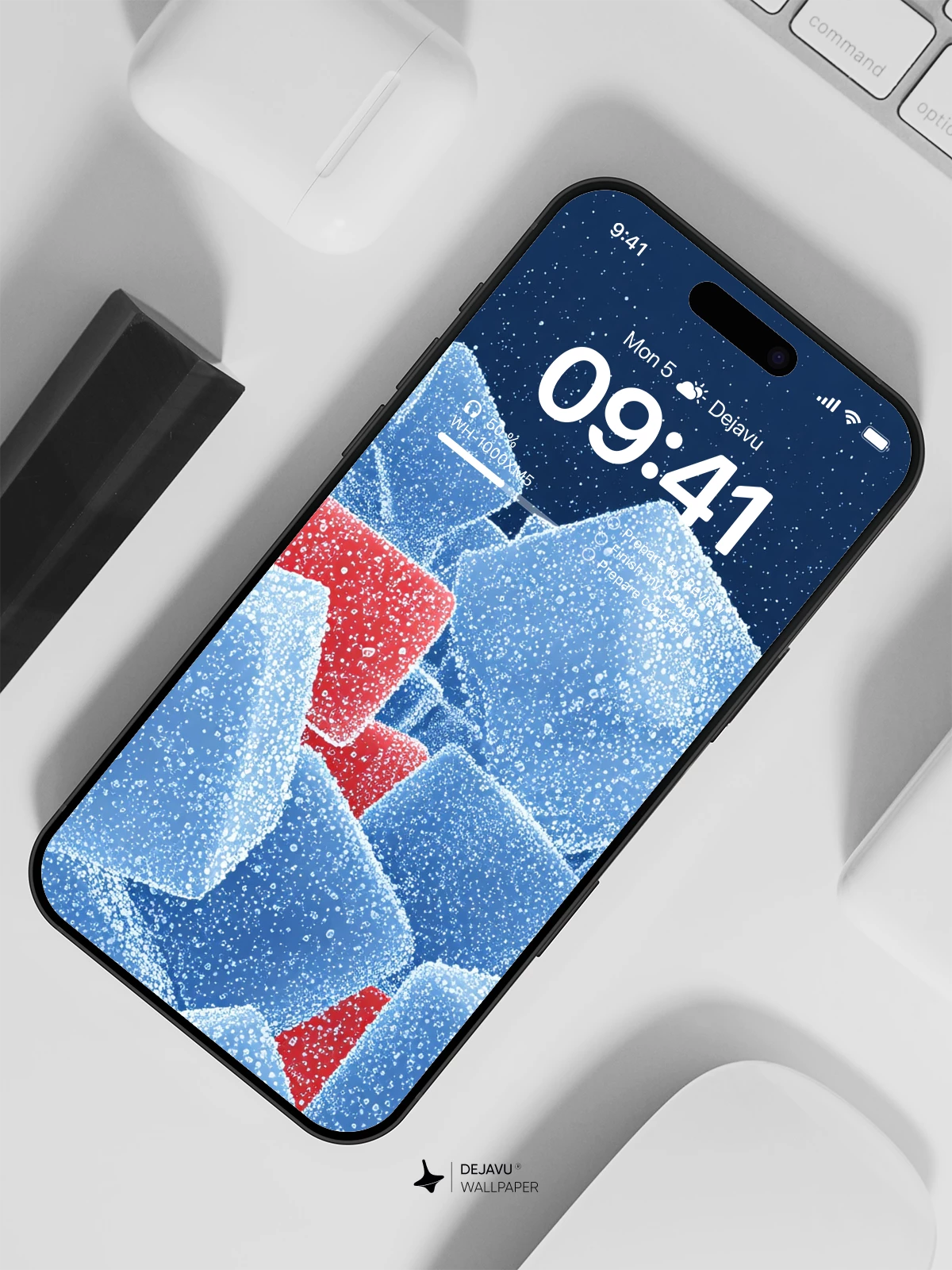 Ice Cubes Wallpaper 4K for iPhone Lock Screen